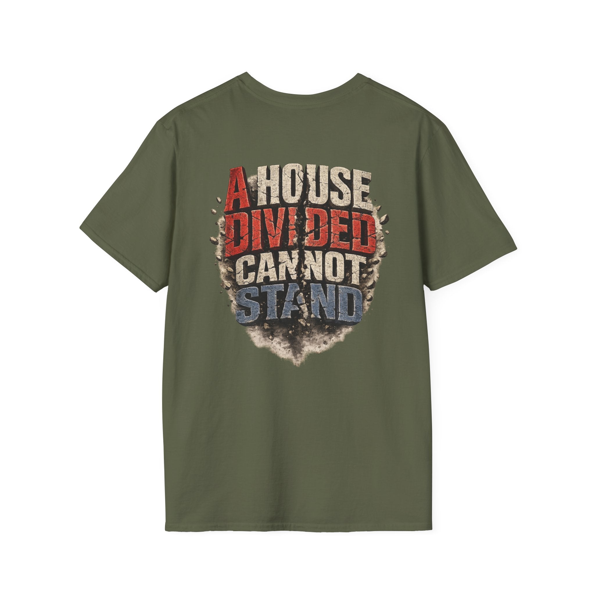 Patriotic Raging Grill BBQ T-Shirt — Small Chest Logo, 4th of July Cookout Tee