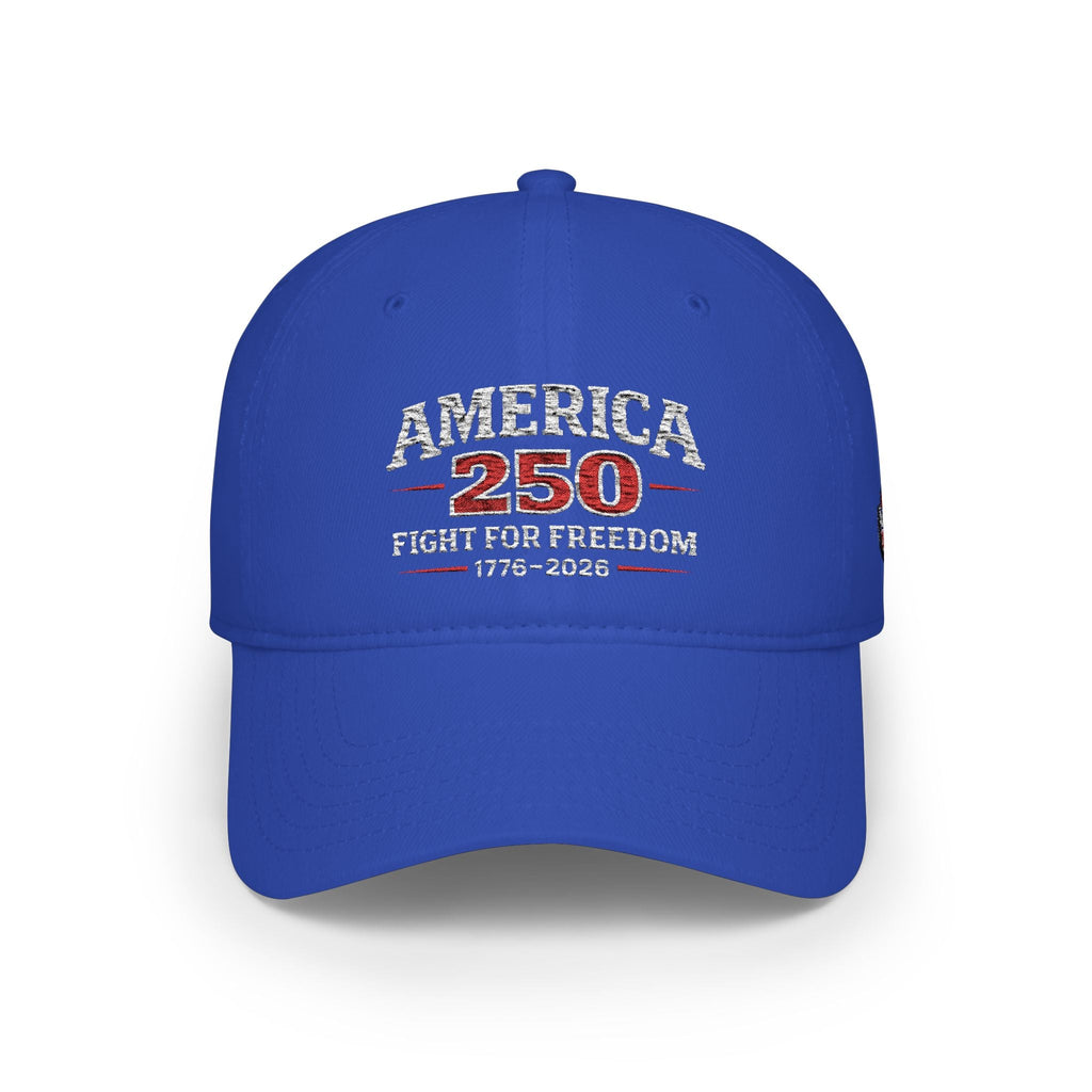 America 250 Low Profile Baseball Cap – Fight for Freedom 1776–2026 - Americas RAGING Politics