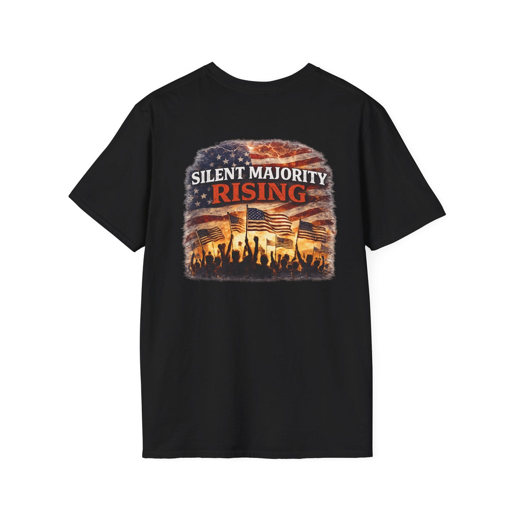 Silent Majority Rising – Patriotic Political T-Shirt 🇺🇸 - Americas RAGING Politics