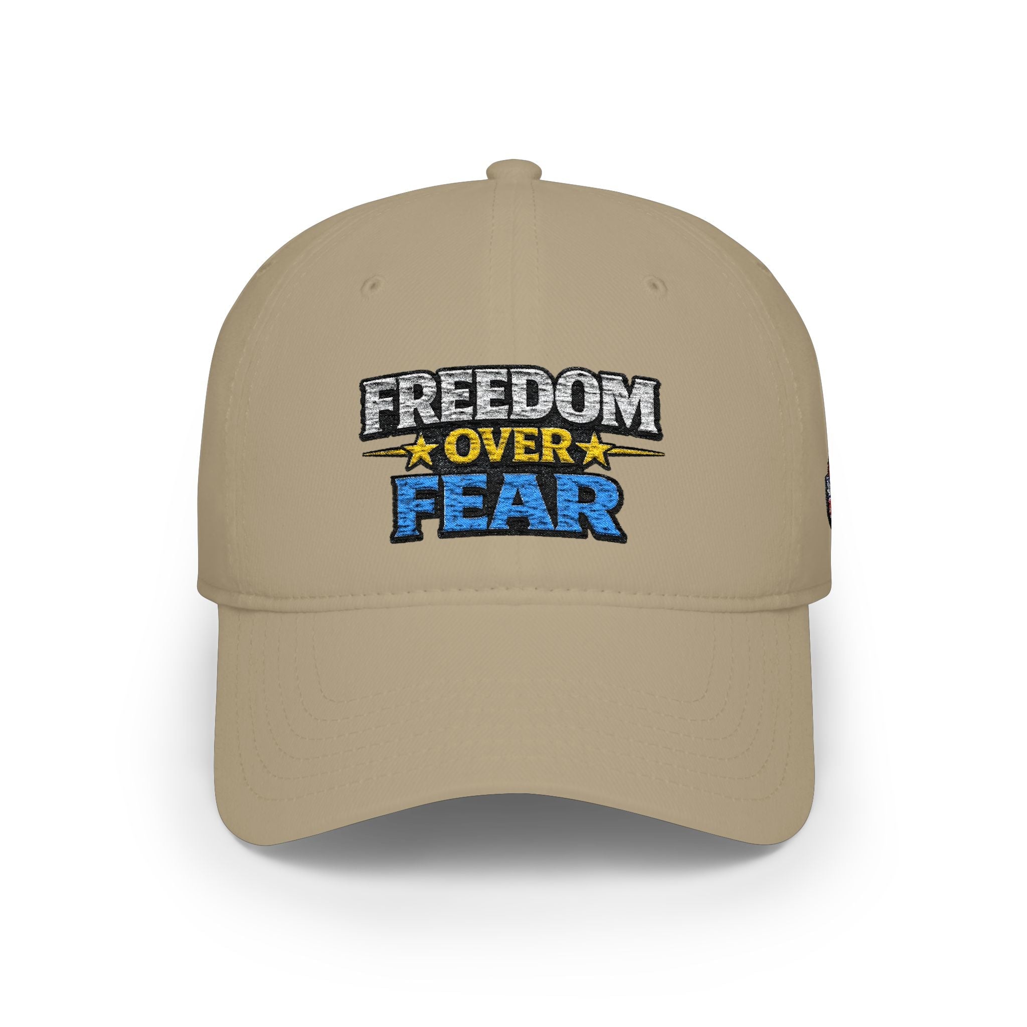 Freedom Over Fear Embroidered Baseball Cap - Americas RAGING Politics