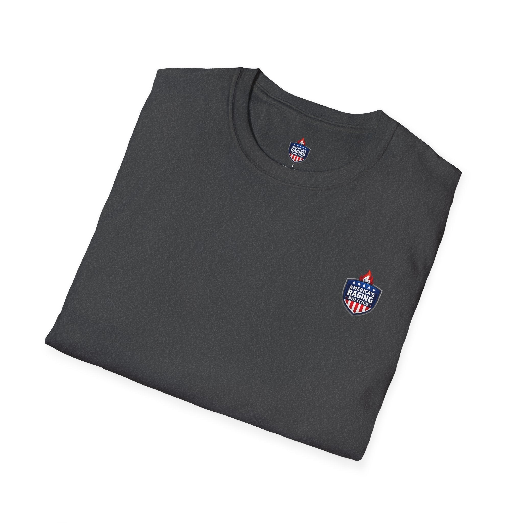 America’s Racing Shield T‑Shirt — Patriotic Motorsports Logo Tee - Americas RAGING Politics