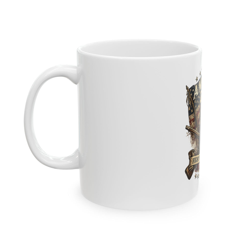 America 250 Liberty Bell Mug – 'Fight for Freedom' 1776–2026 Patriotic Coffee Cup - Americas RAGING Politics