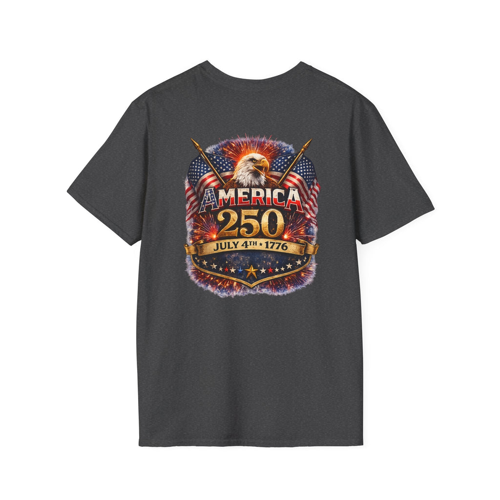 America 250 Patriotic Eagle T-Shirt — July 4th 1776 Flags Tee - Americas RAGING Politics