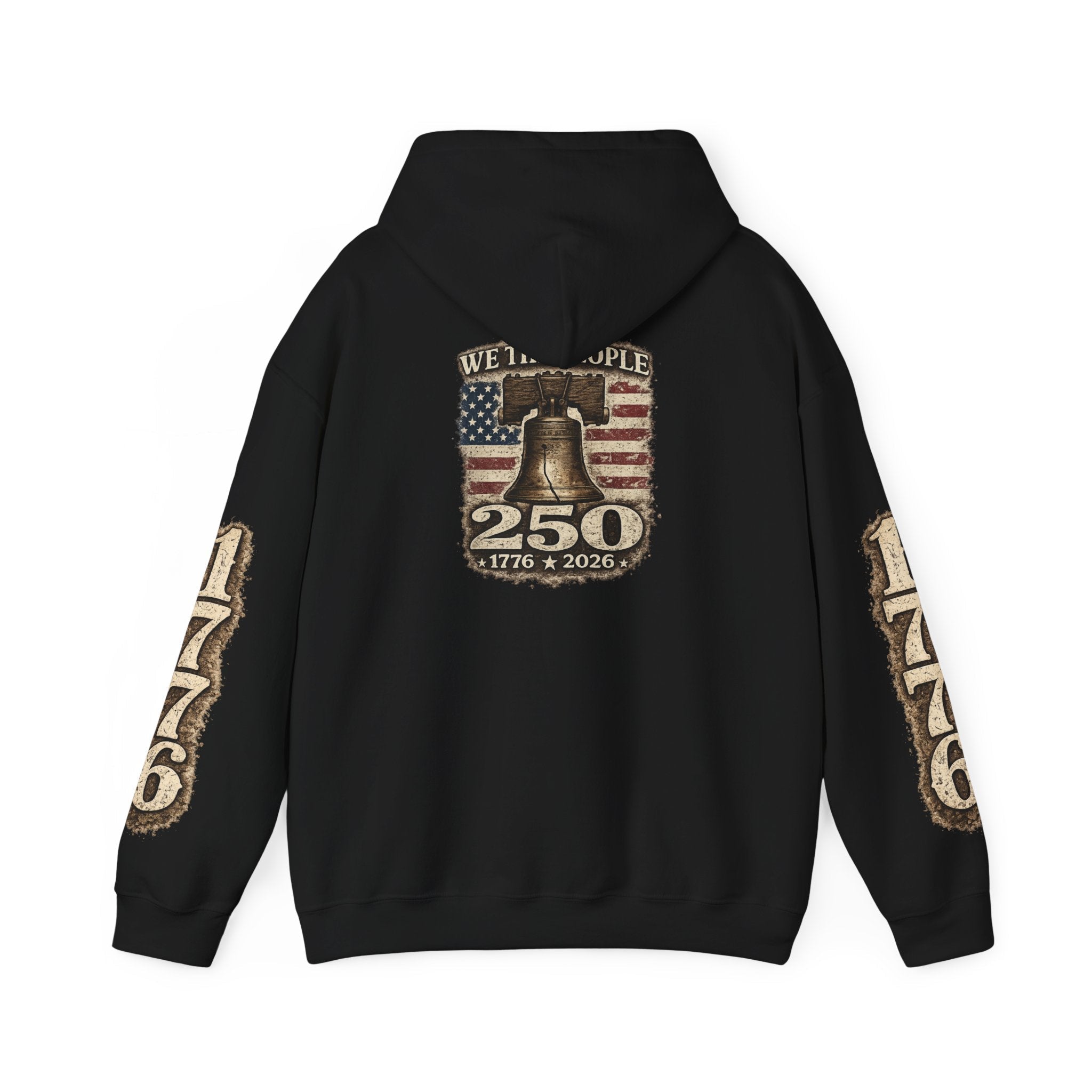Liberty Bell 250th Anniversary Hoodie – "We the People" Patriotic 1776–2026 - Americas RAGING Politics