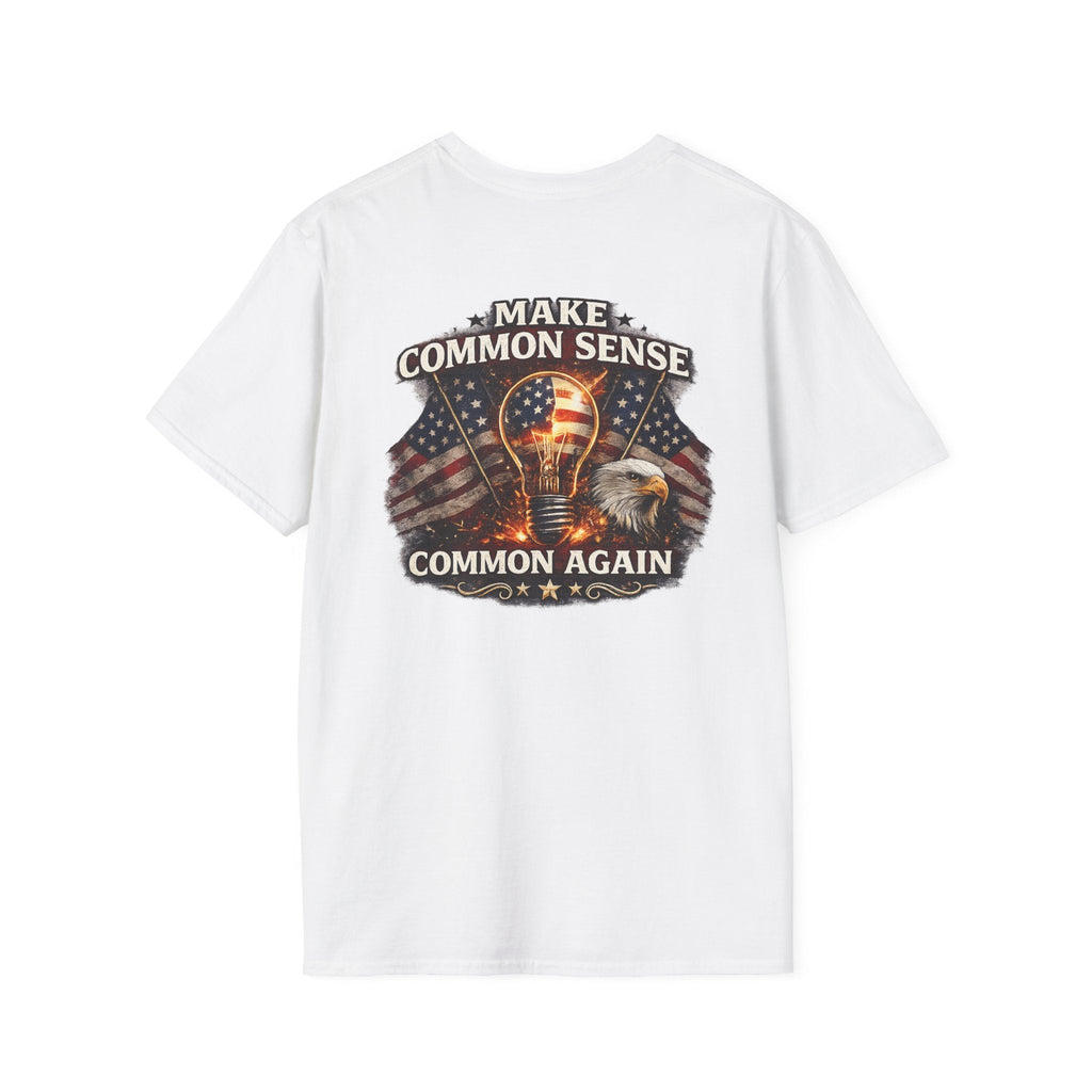 Make Common Sense Common Again – Patriotic Eagle T-Shirt 🇺🇸 - Americas RAGING Politics