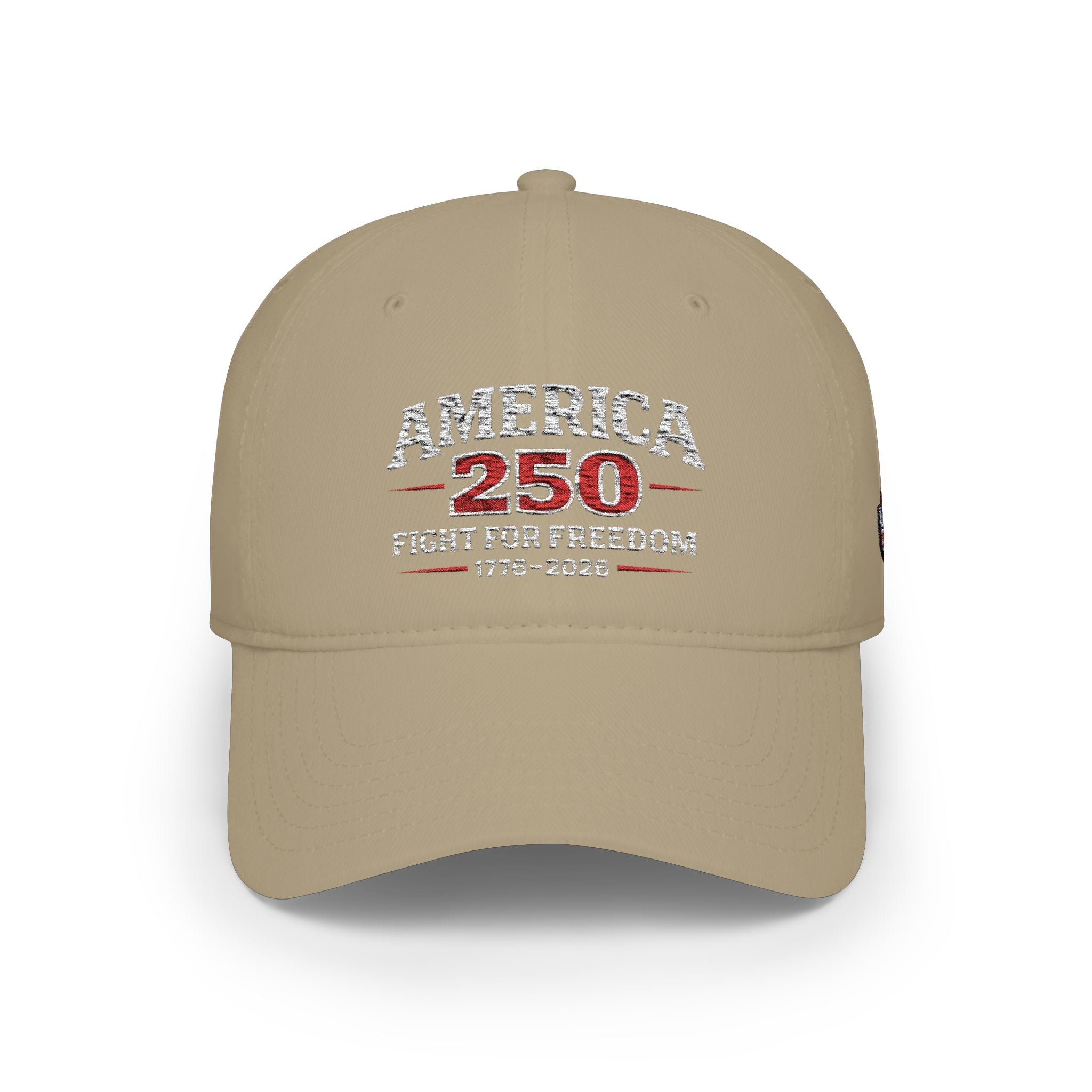 America 250 Low Profile Baseball Cap – Fight for Freedom 1776–2026 - Americas RAGING Politics