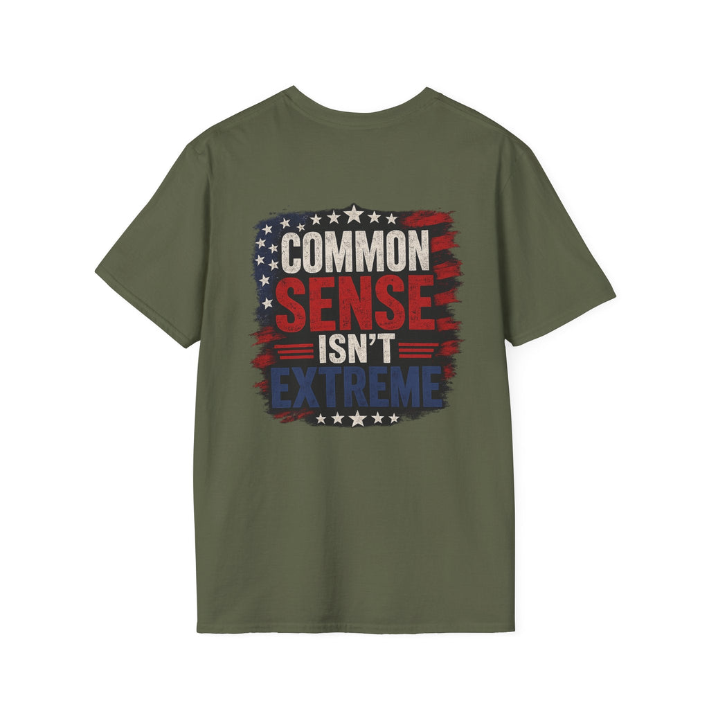 Common Sense Isn’t Extreme American Flag T-Shirt — Patriotic Tee - Americas RAGING Politics