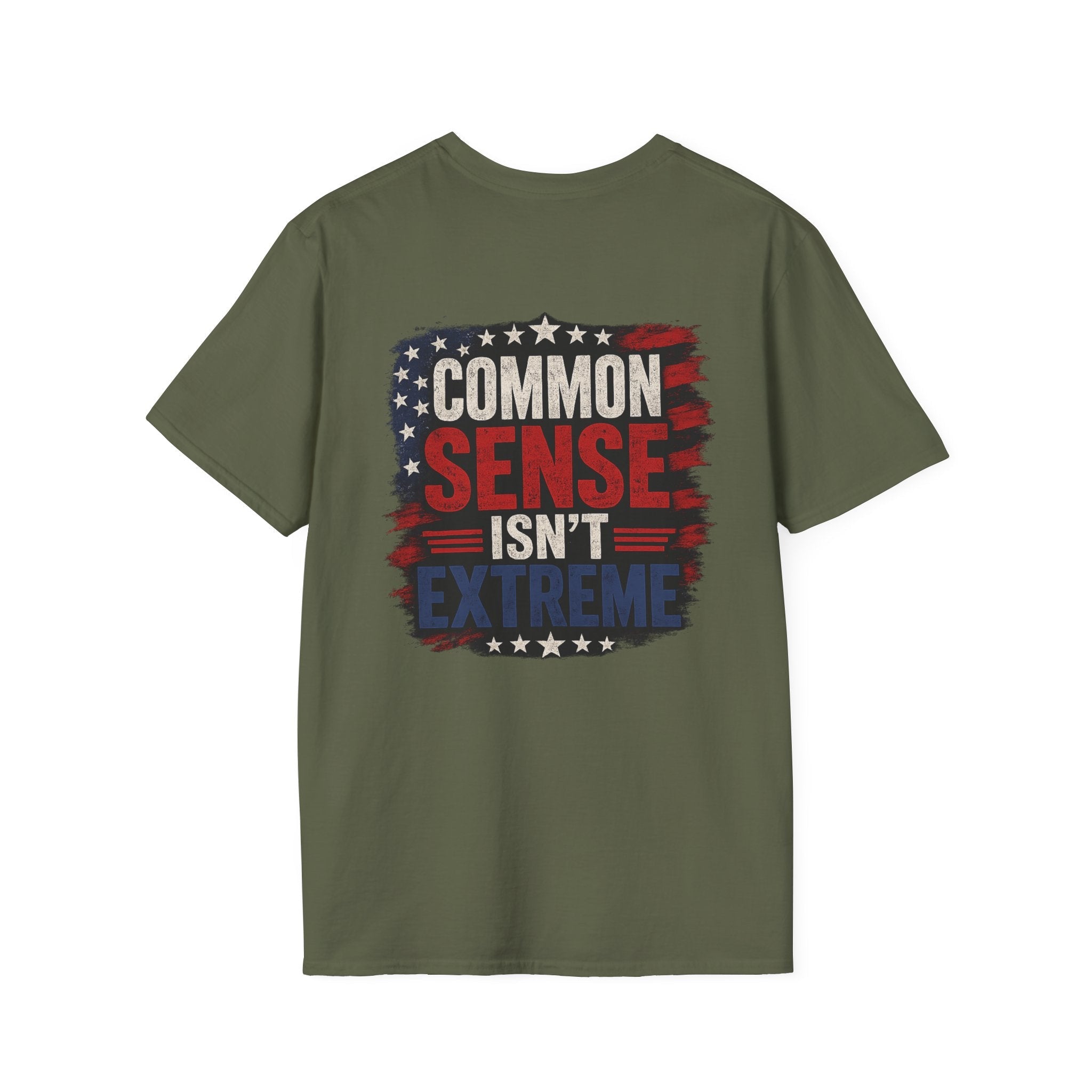 Common Sense Isn’t Extreme American Flag T-Shirt — Patriotic Tee - Americas RAGING Politics