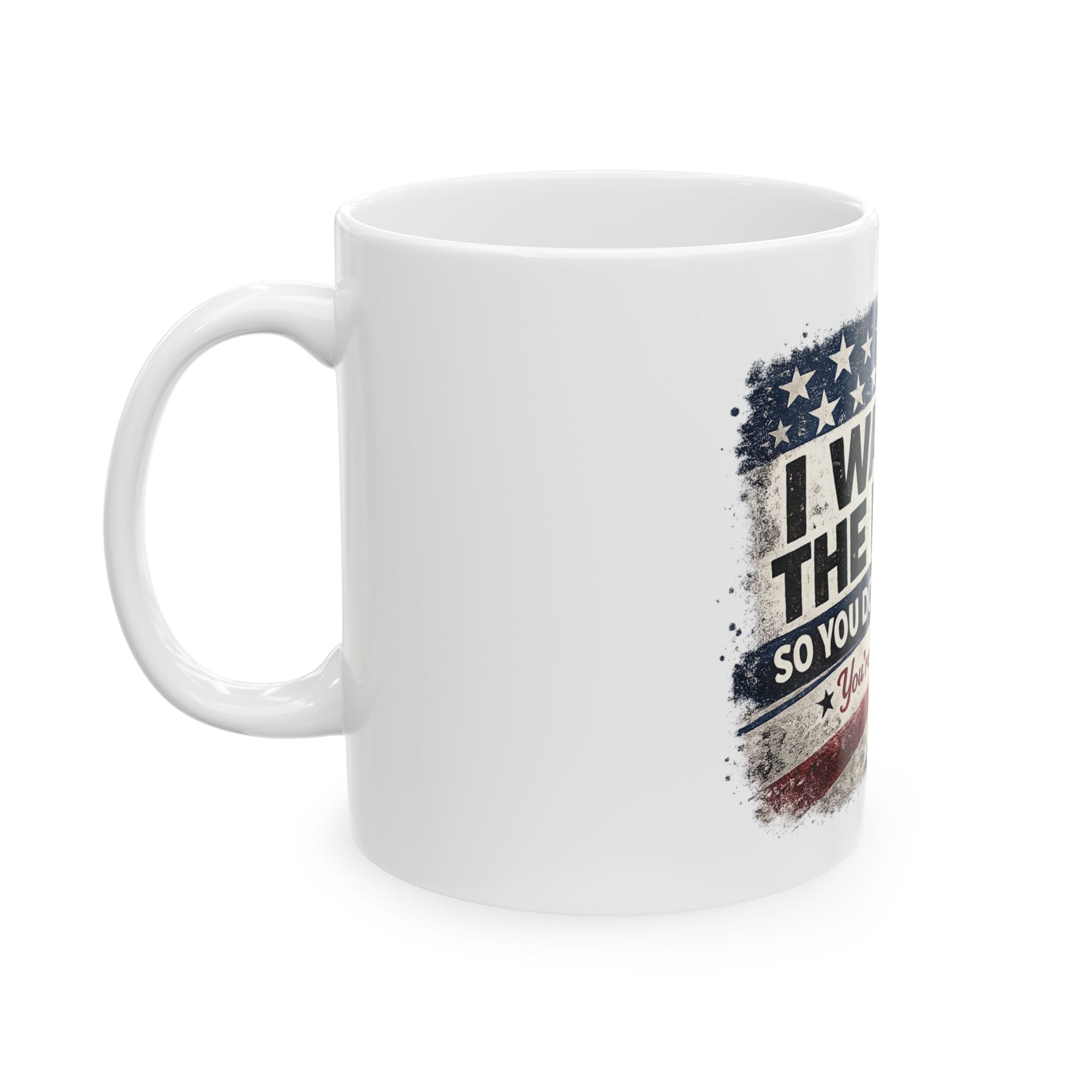 Ceramic Mug - "I Watch The News So You Don't Have To" Americana Coffee Mug - Americas RAGING Politics