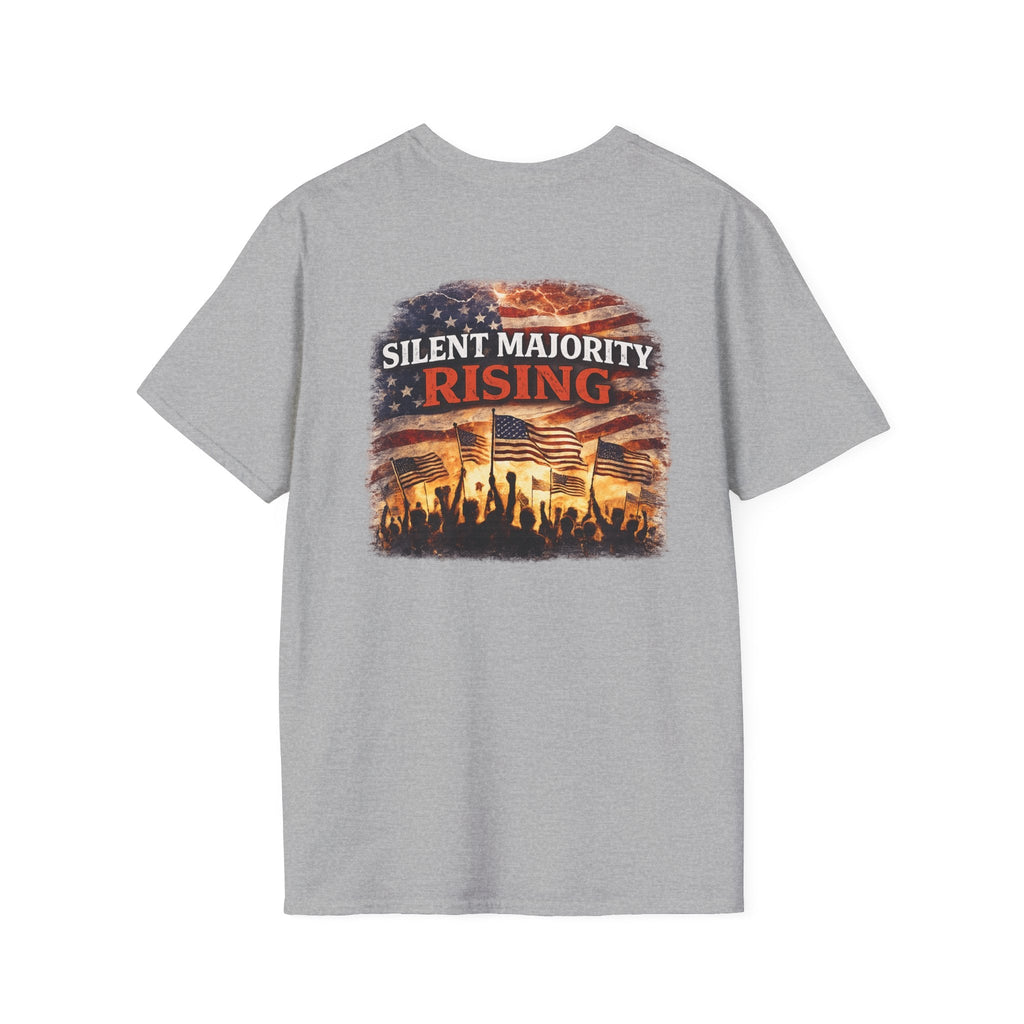 Silent Majority Rising – Patriotic Political T-Shirt 🇺🇸 - Americas RAGING Politics