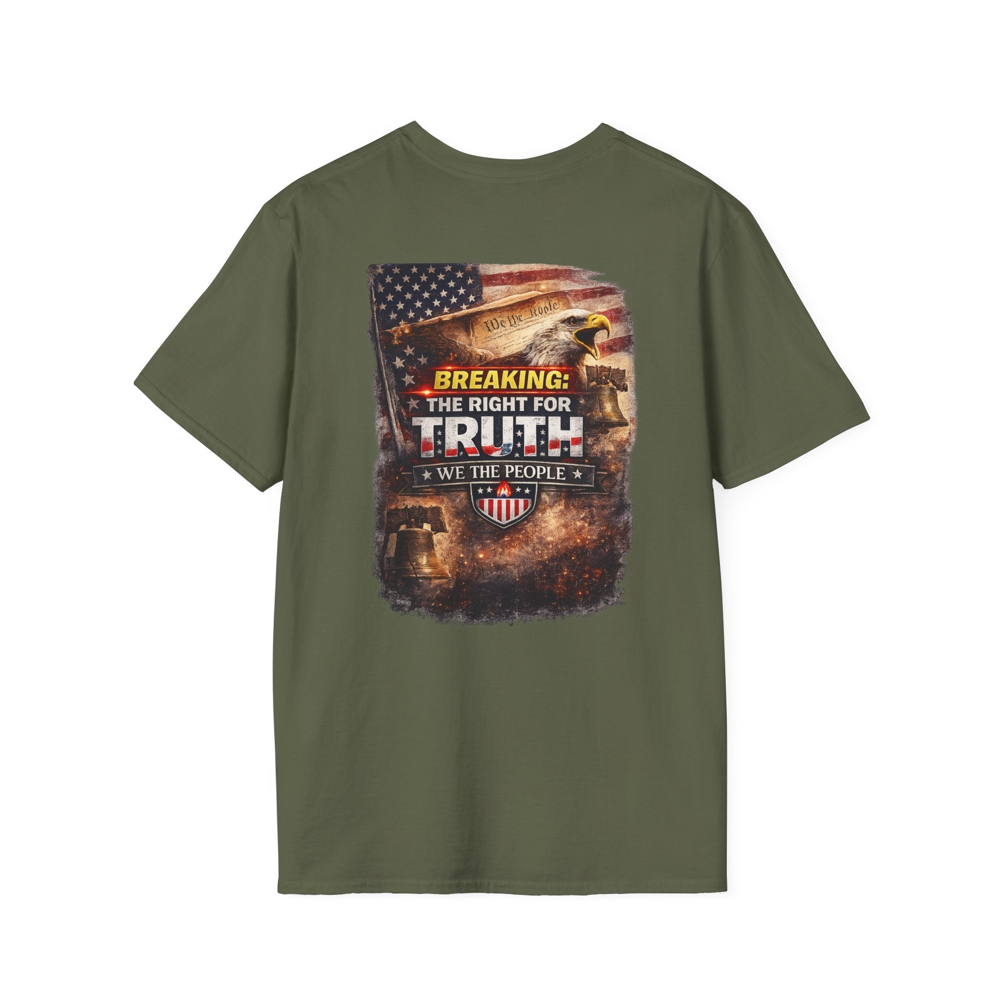 Breaking: The Right for Truth — “We The People” Patriotic Graphic T-Shirt - Americas RAGING Politics