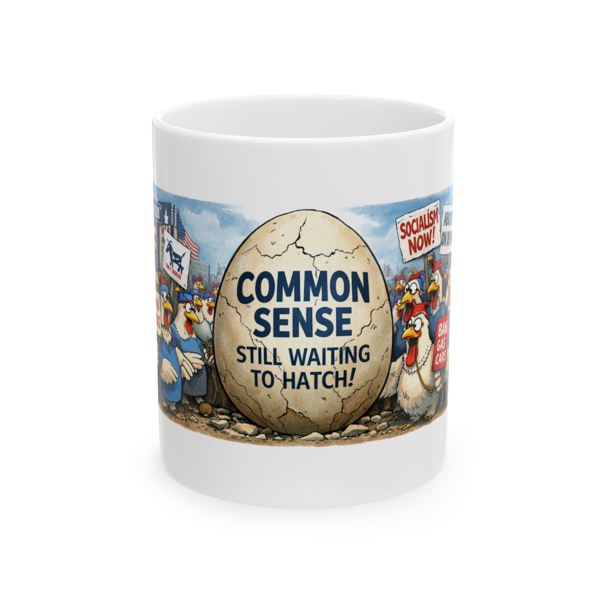 Capitol Coop – Common Sense Still Waiting Mug - Americas RAGING Politics Hoodie - Americas RAGING Politics