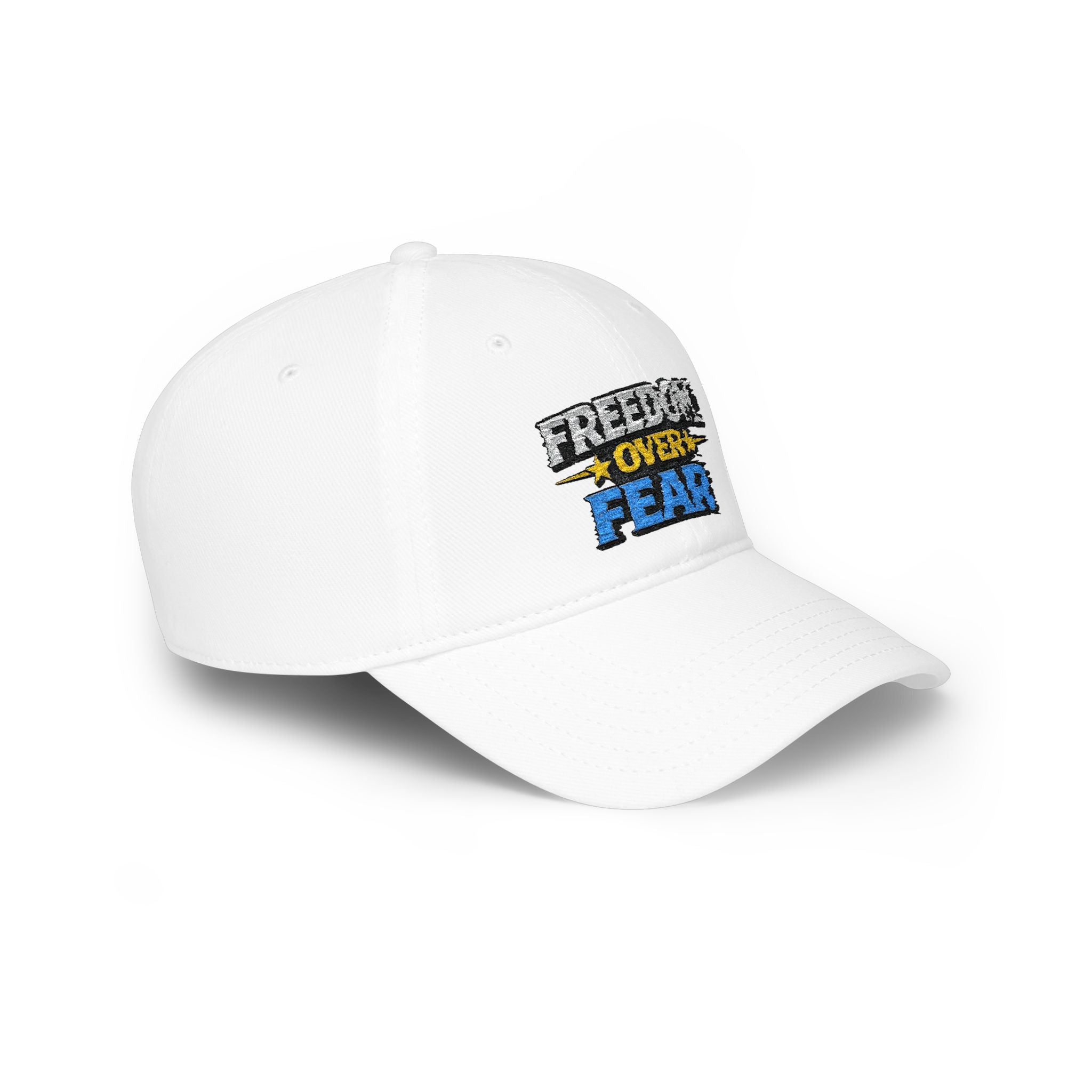 Freedom Over Fear Embroidered Baseball Cap - Americas RAGING Politics
