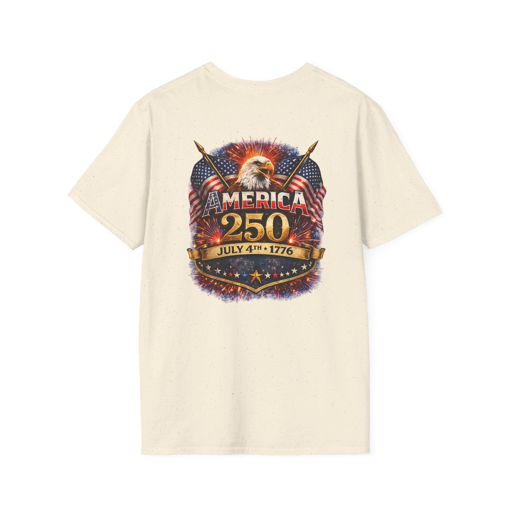 America 250 Patriotic Eagle T-Shirt — July 4th 1776 Flags Tee - Americas RAGING Politics