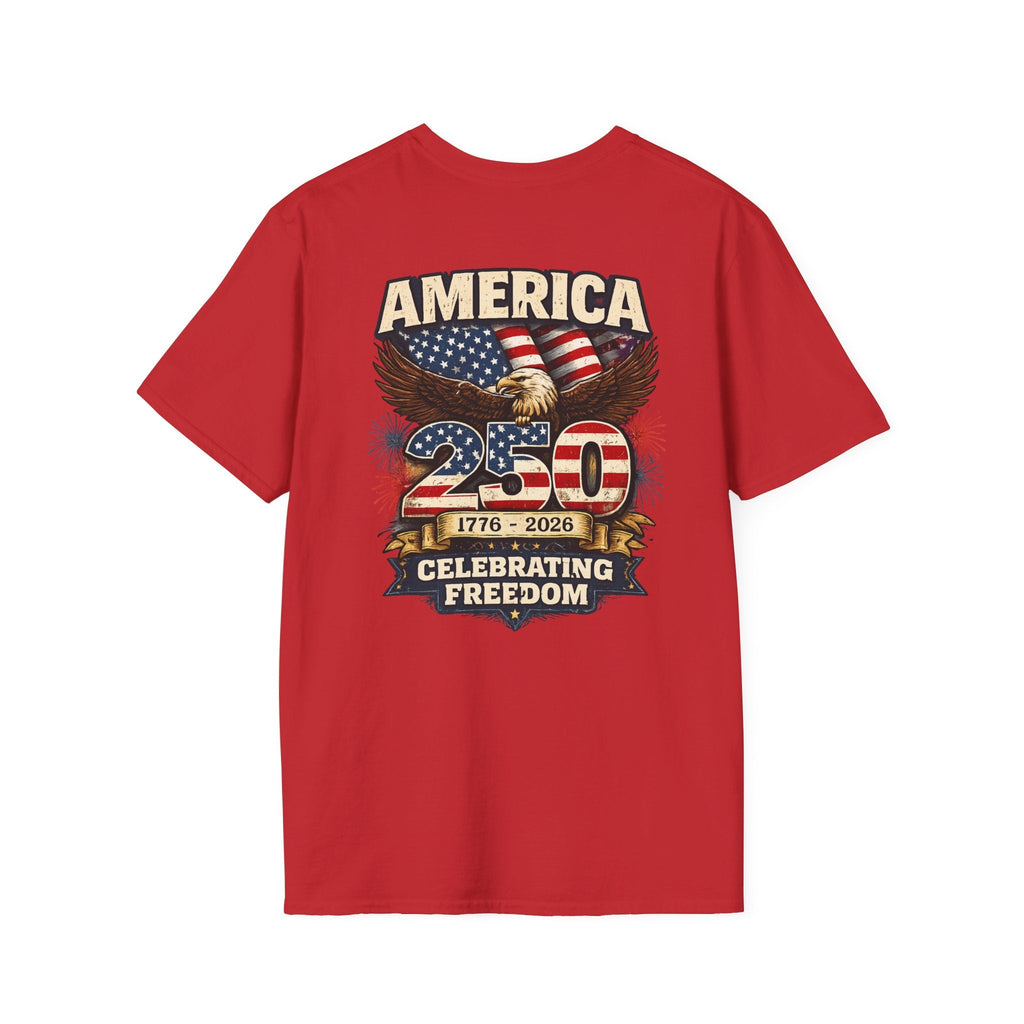 America 250 Patriotic Eagle T-Shirt — Celebrating Freedom 1776–2026 - Americas RAGING Politics