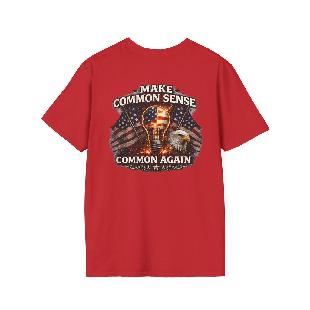 Make Common Sense Common Again – Patriotic Eagle T-Shirt 🇺🇸 - Americas RAGING Politics