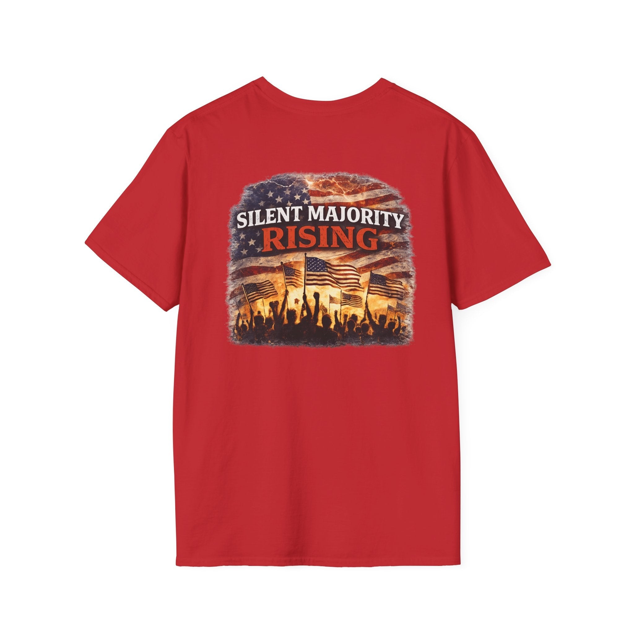 Silent Majority Rising – Patriotic Political T-Shirt 🇺🇸 - Americas RAGING Politics