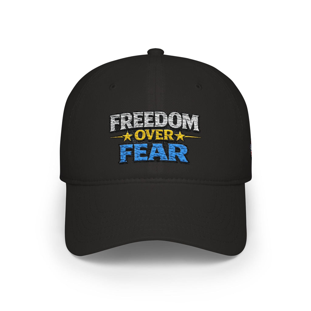 Freedom Over Fear Embroidered Baseball Cap - Americas RAGING Politics