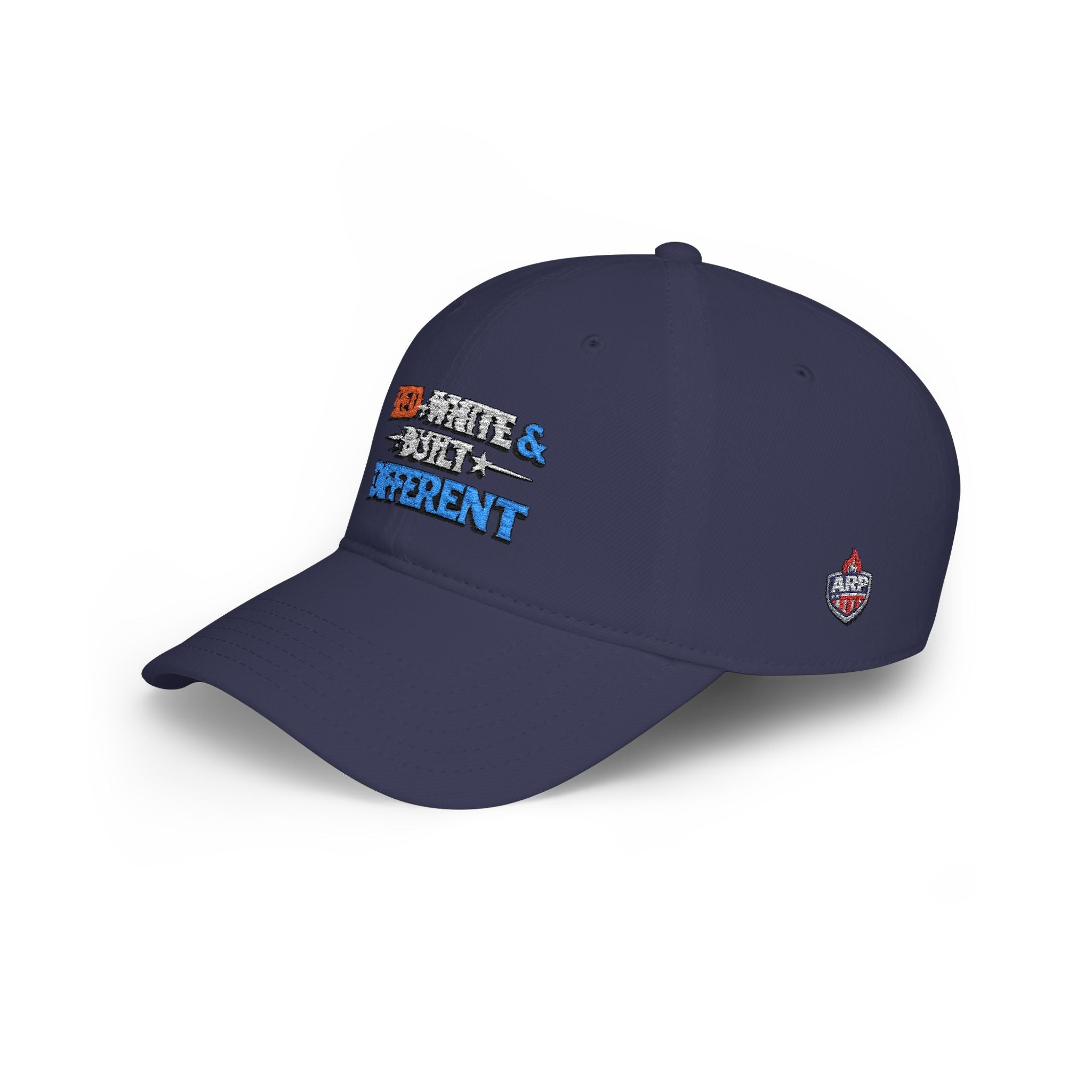 Low Profile Baseball Cap — "Red, White & Built Different" Patriotic Dad Hat - Americas RAGING Politics