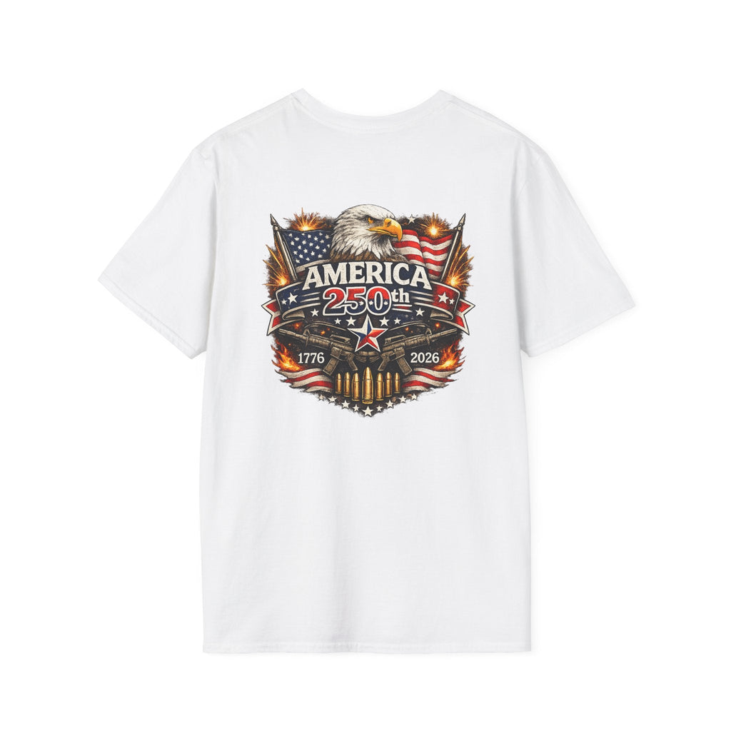 America 250th Eagle Graphic T-Shirt — Patriotic 1776–2026 Celebration Tee - Americas RAGING Politics