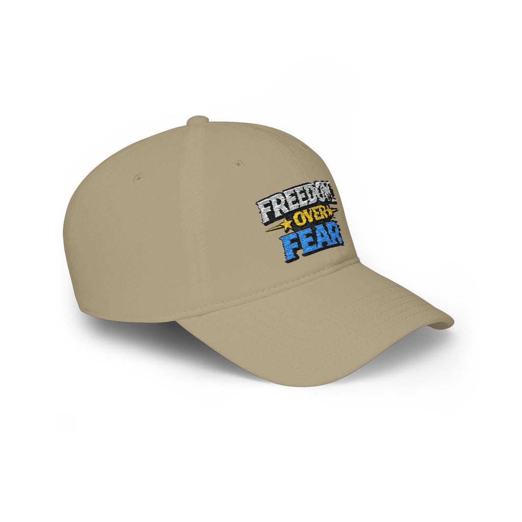 Freedom Over Fear Embroidered Baseball Cap - Americas RAGING Politics
