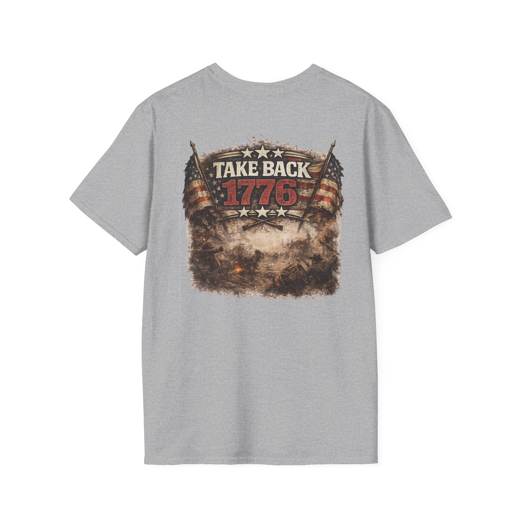America’s Racing Shield T‑Shirt — Patriotic Motorsports Logo Tee - Americas RAGING Politics