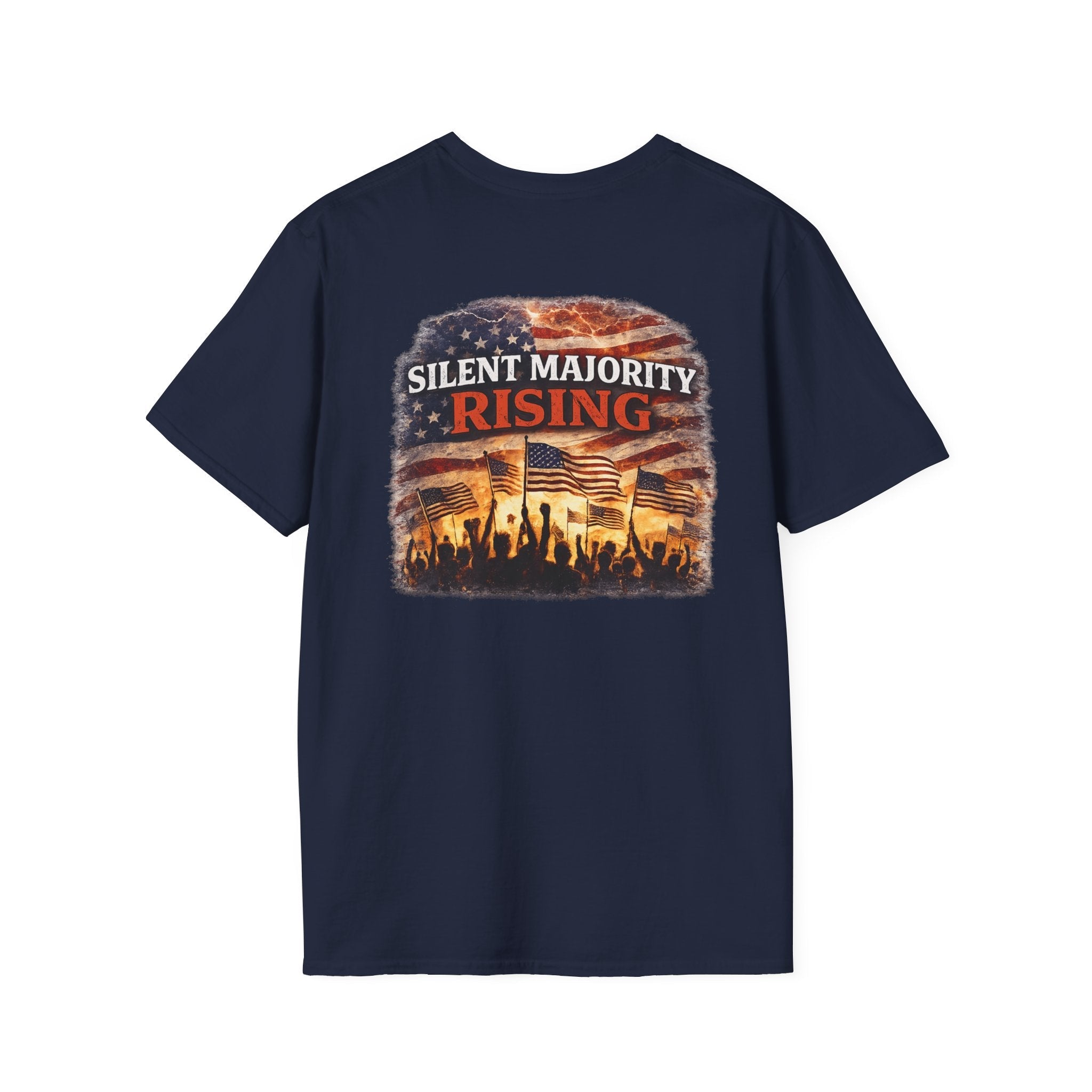 Silent Majority Rising – Patriotic Political T-Shirt 🇺🇸 - Americas RAGING Politics