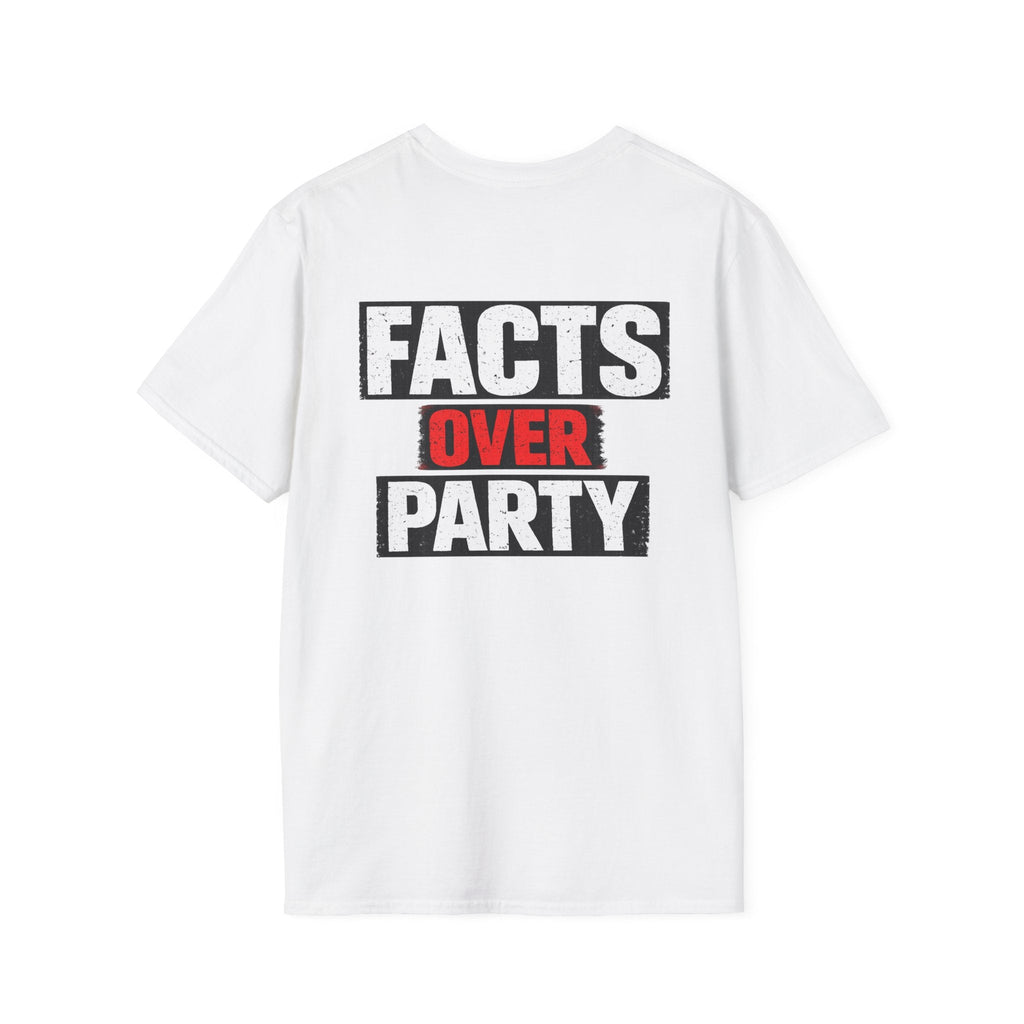 Facts Over Party Graphic T-Shirt - Americas RAGING Politics