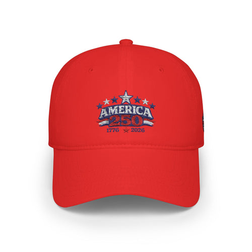 America 250 Embroidered Baseball Cap - Americas RAGING Politics