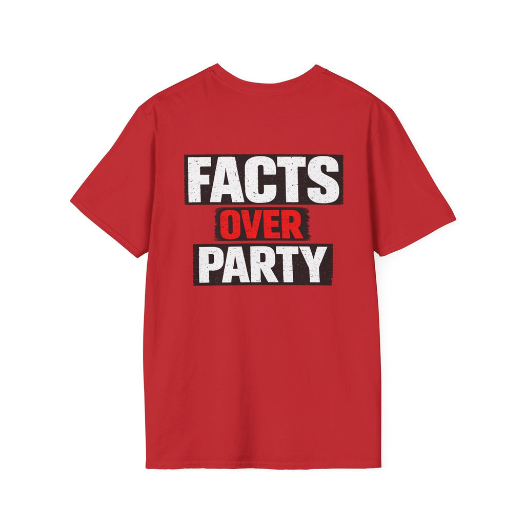 Facts Over Party Graphic T-Shirt - Americas RAGING Politics