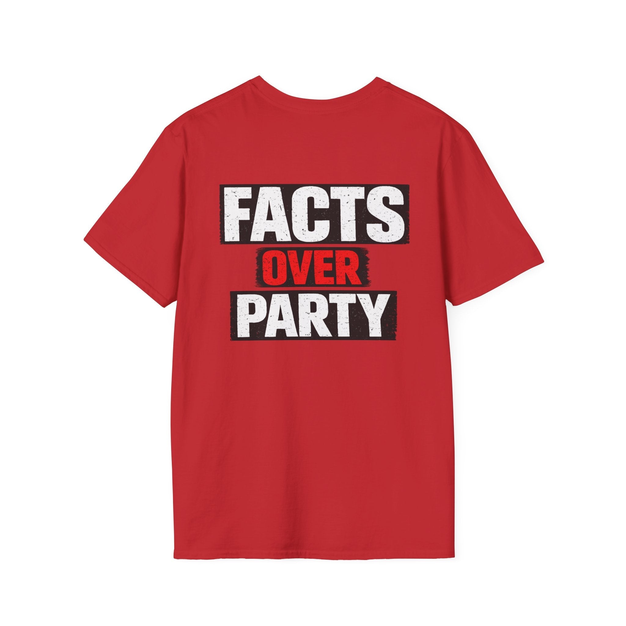 Facts Over Party Graphic T-Shirt - Americas RAGING Politics