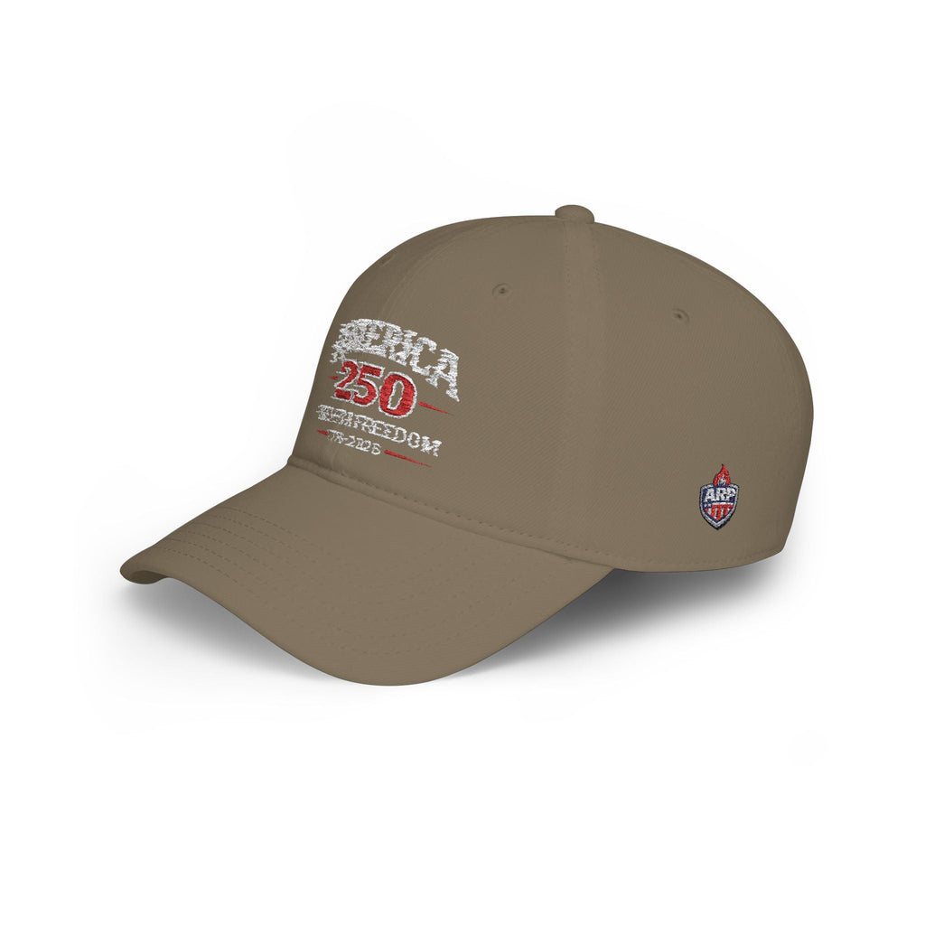 America 250 Low Profile Baseball Cap – Fight for Freedom 1776–2026 - Americas RAGING Politics