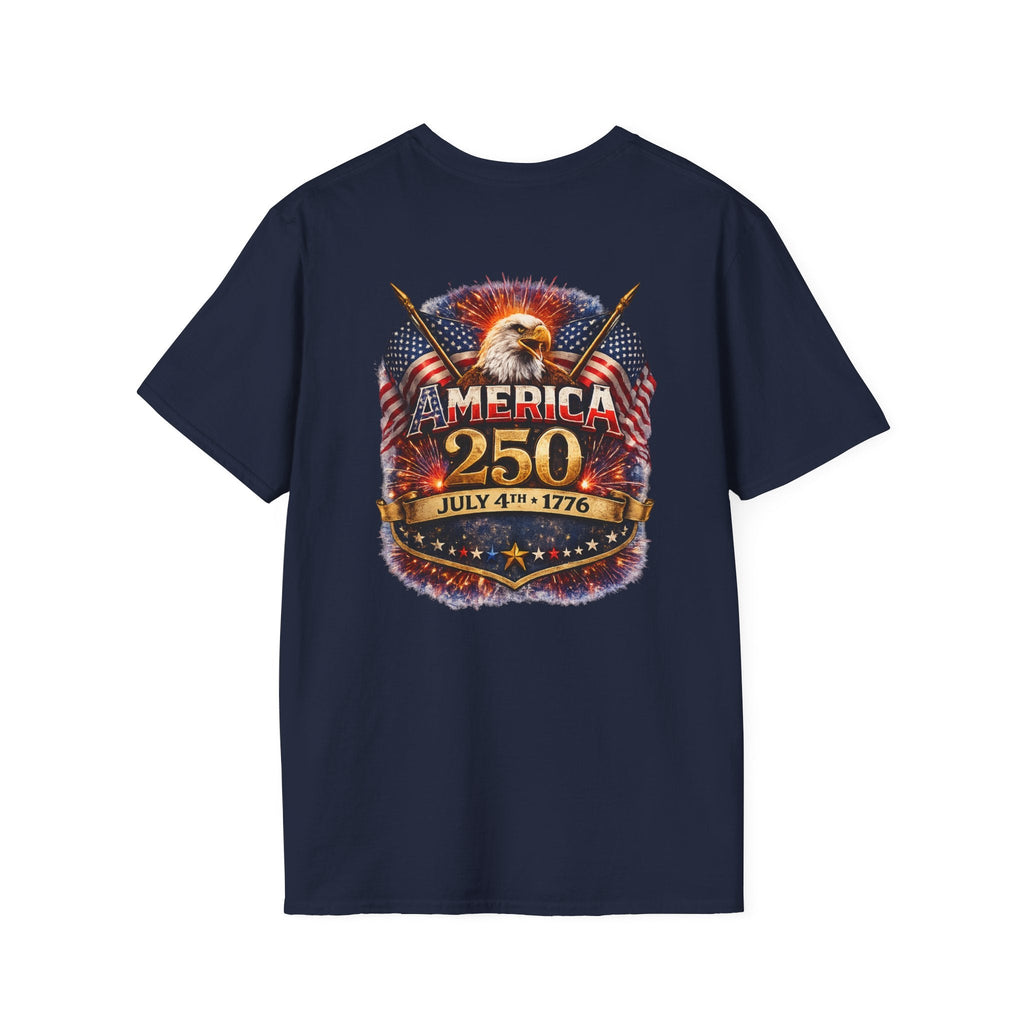 America 250 Patriotic Eagle T-Shirt — July 4th 1776 Flags Tee - Americas RAGING Politics