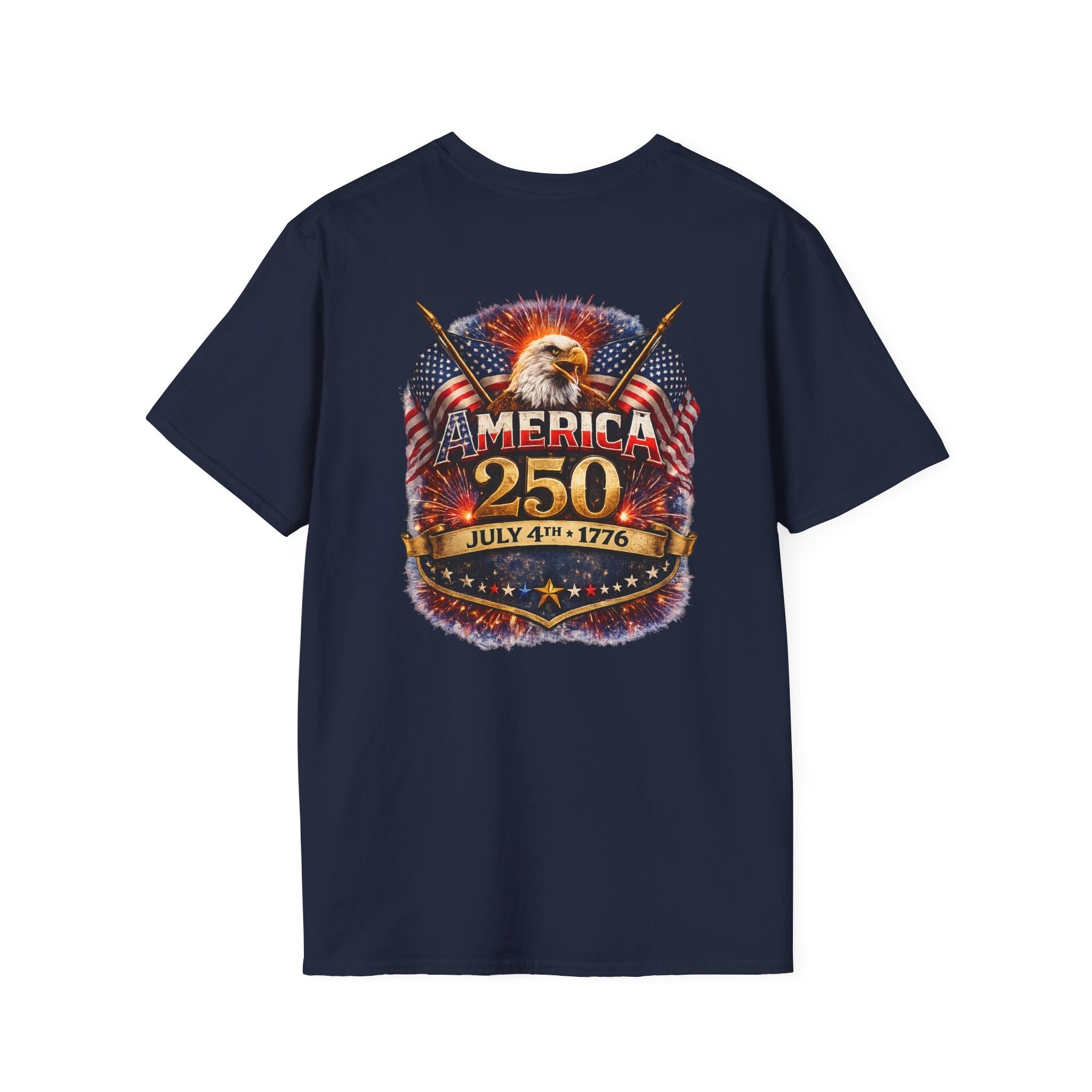 America 250 Patriotic Eagle T-Shirt — July 4th 1776 Flags Tee - Americas RAGING Politics