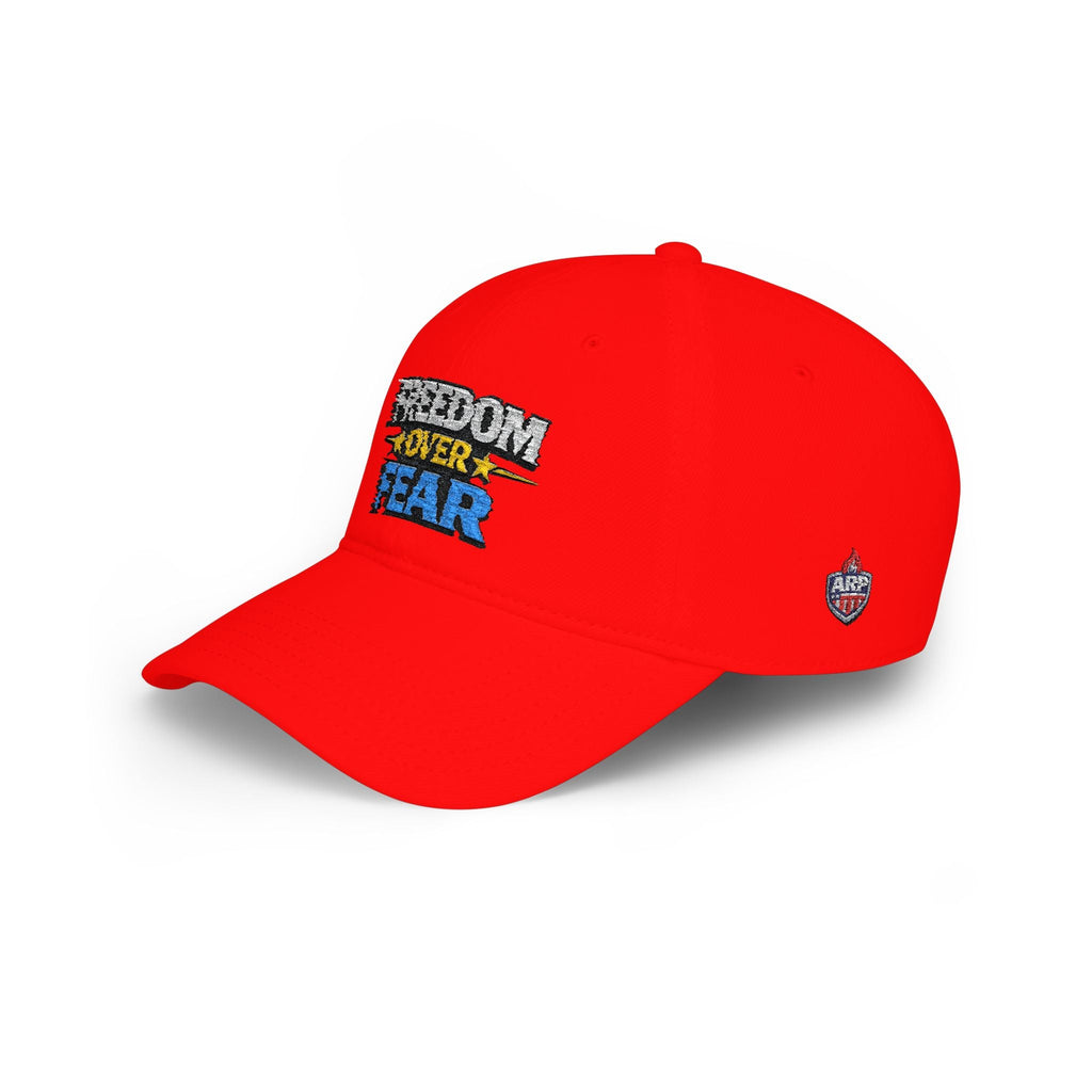 Freedom Over Fear Embroidered Baseball Cap - Americas RAGING Politics