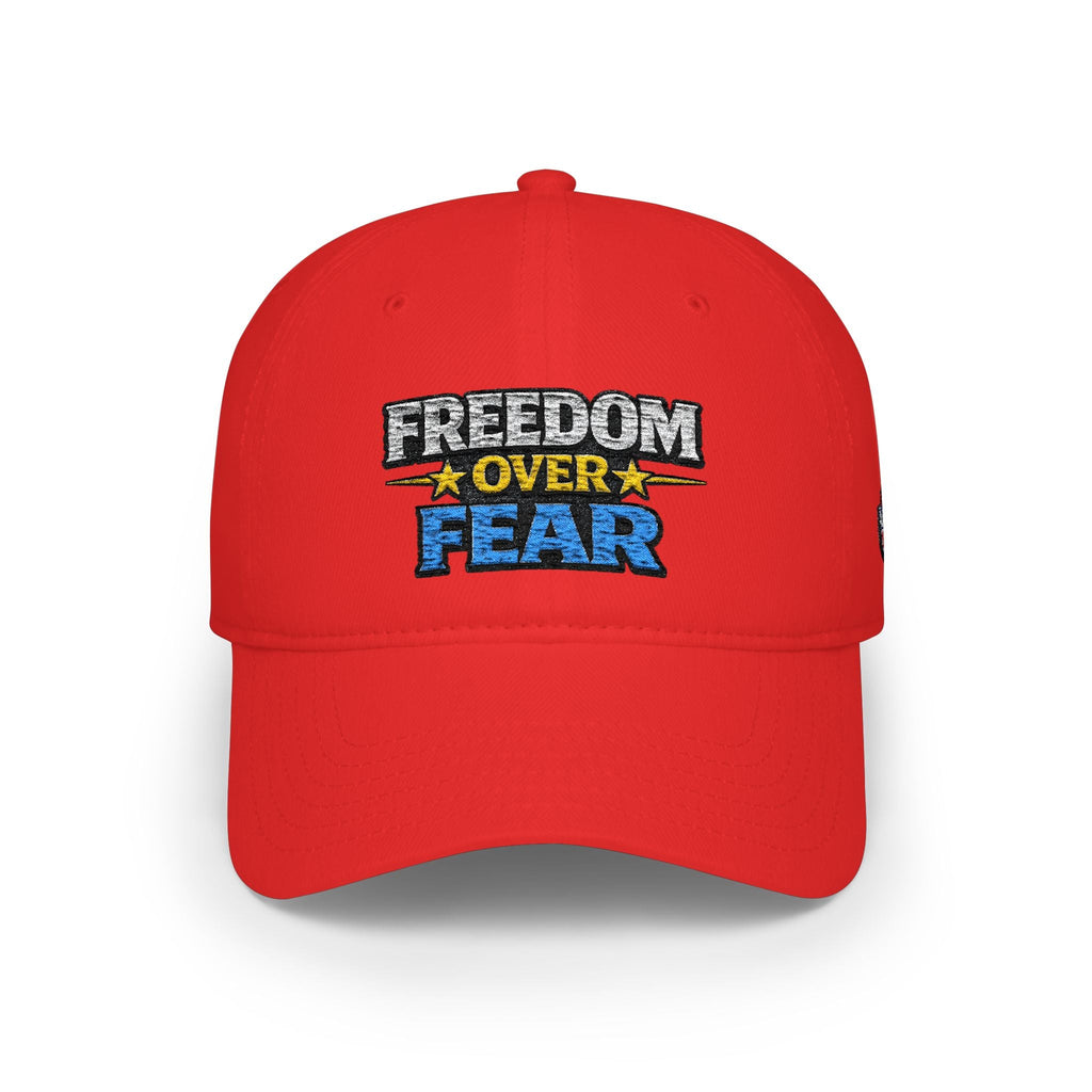 Freedom Over Fear Embroidered Baseball Cap - Americas RAGING Politics