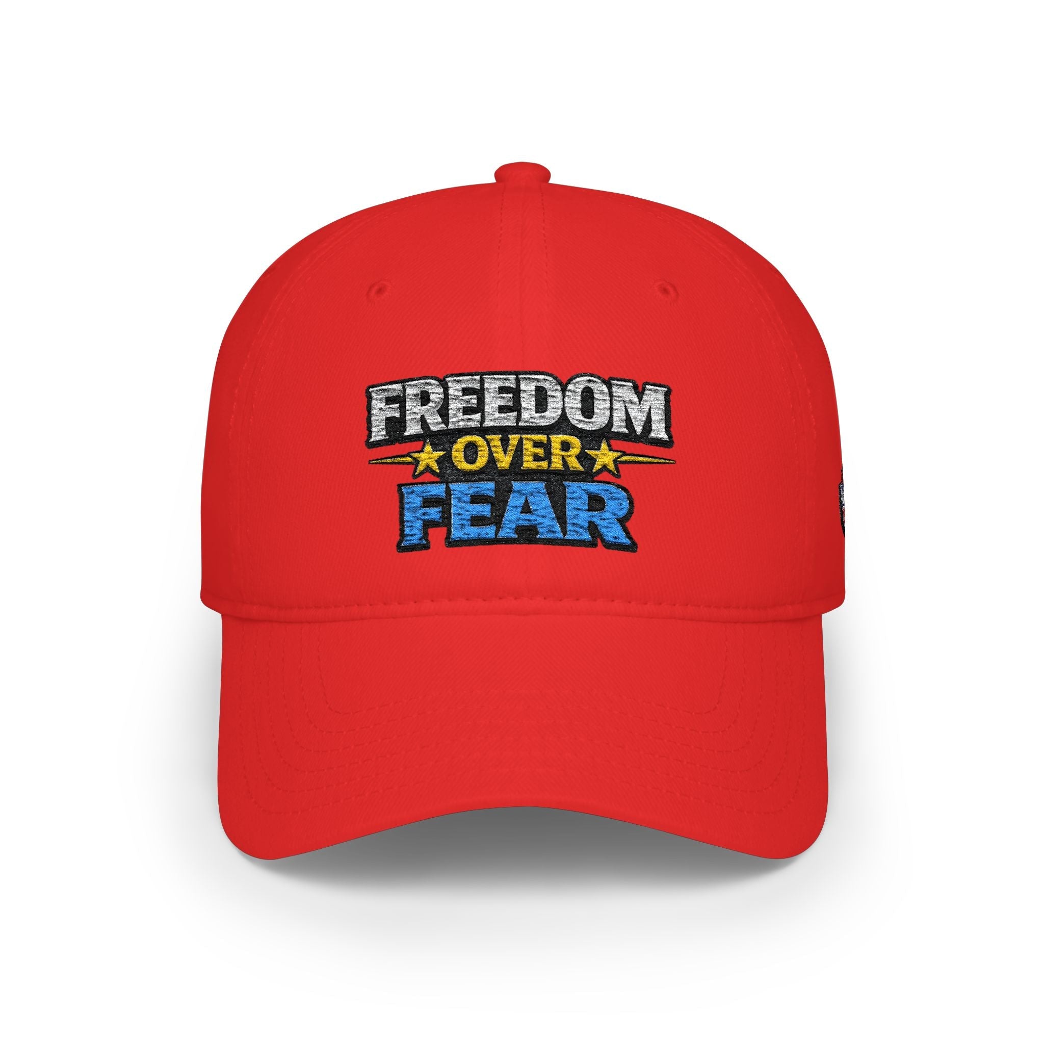 Freedom Over Fear Embroidered Baseball Cap - Americas RAGING Politics