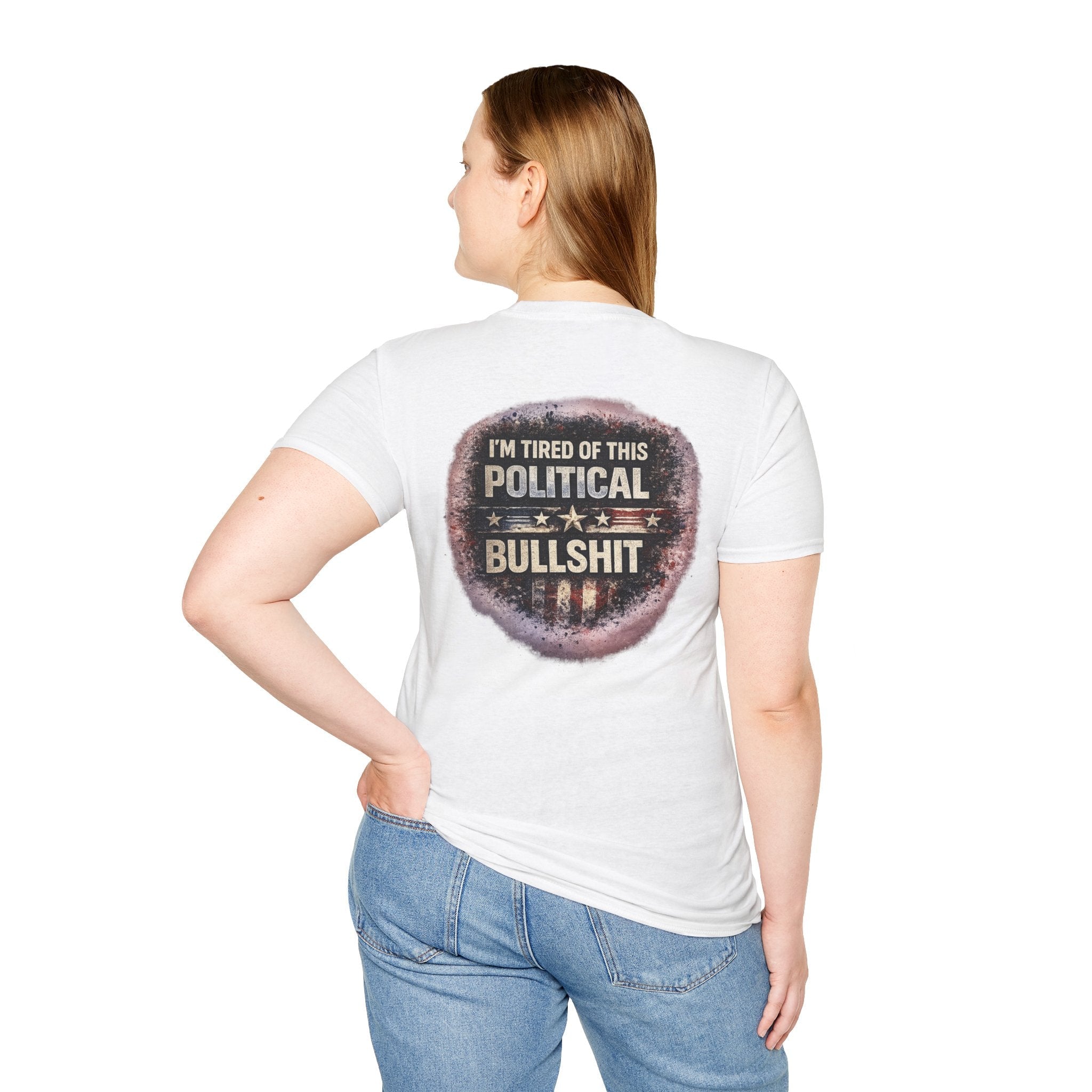 Political Statement T-Shirt — "I'm Tired of This Political Bullshit" Graphic Tee - Americas RAGING Politics