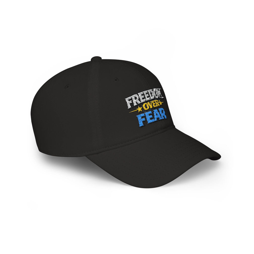 Freedom Over Fear Embroidered Baseball Cap - Americas RAGING Politics