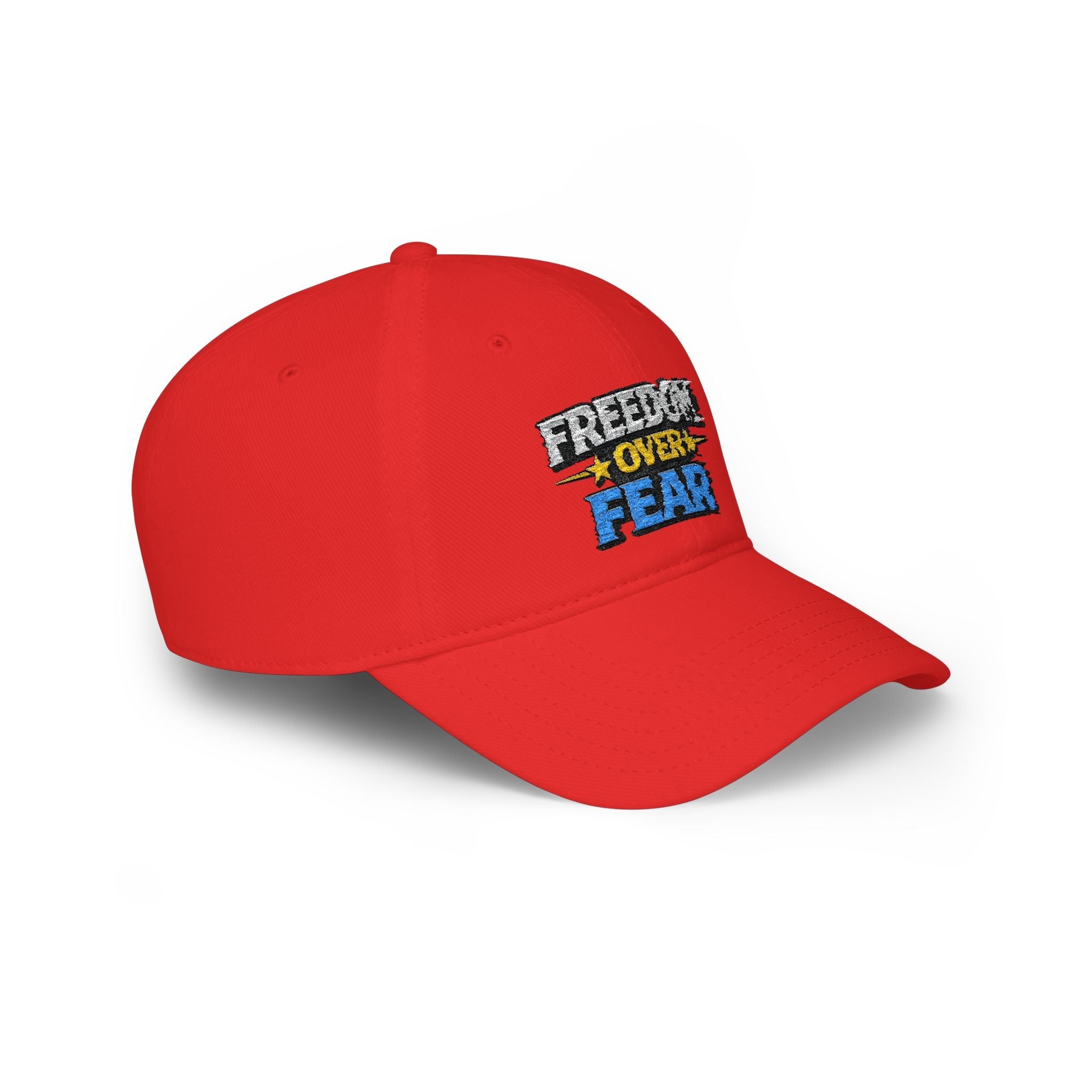 Freedom Over Fear Embroidered Baseball Cap - Americas RAGING Politics
