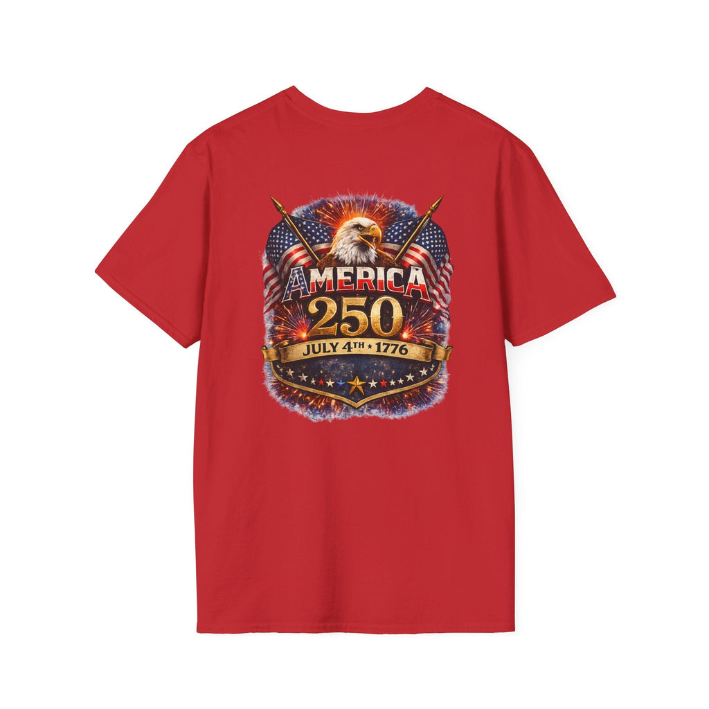 America 250 Patriotic Eagle T-Shirt — July 4th 1776 Flags Tee - Americas RAGING Politics