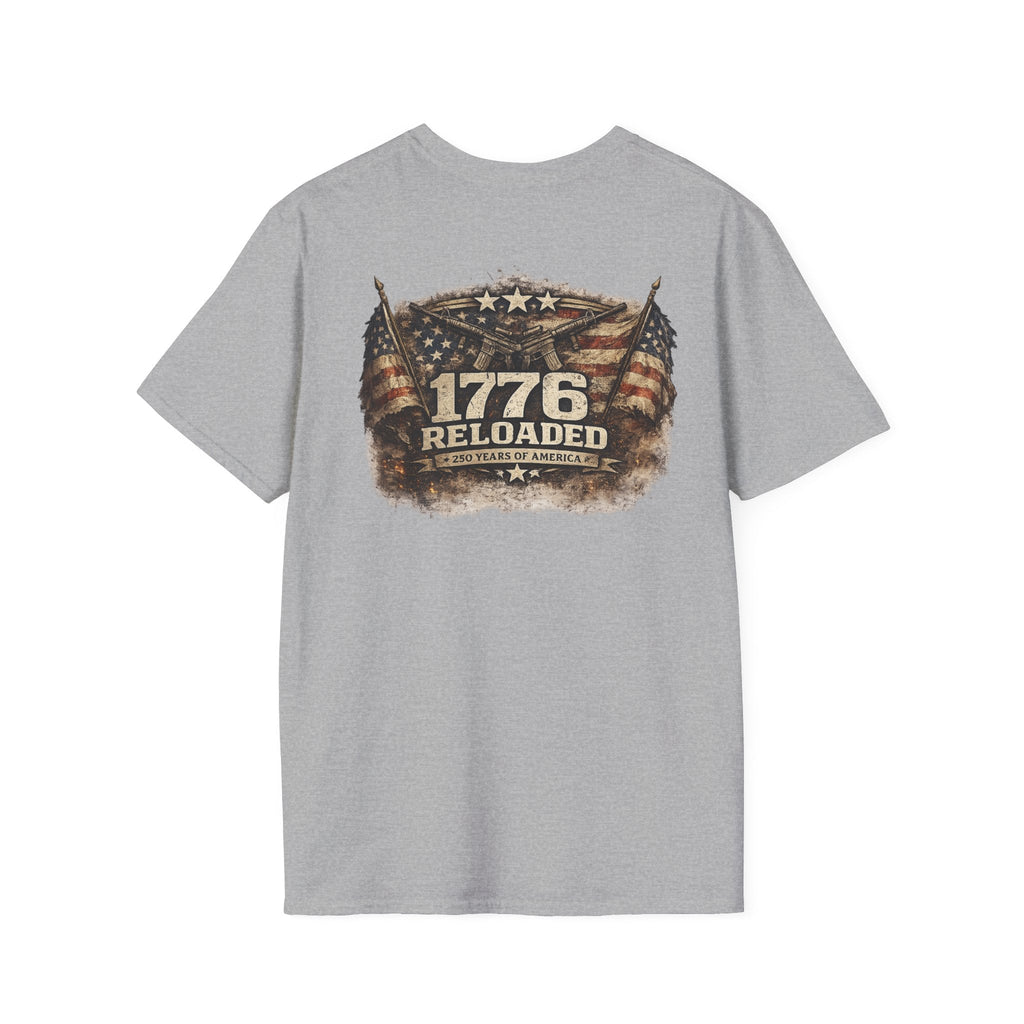 Patriotic Mini Shield T‑Shirt — USA Flag Crest Chest Logo Tee - Americas RAGING Politics