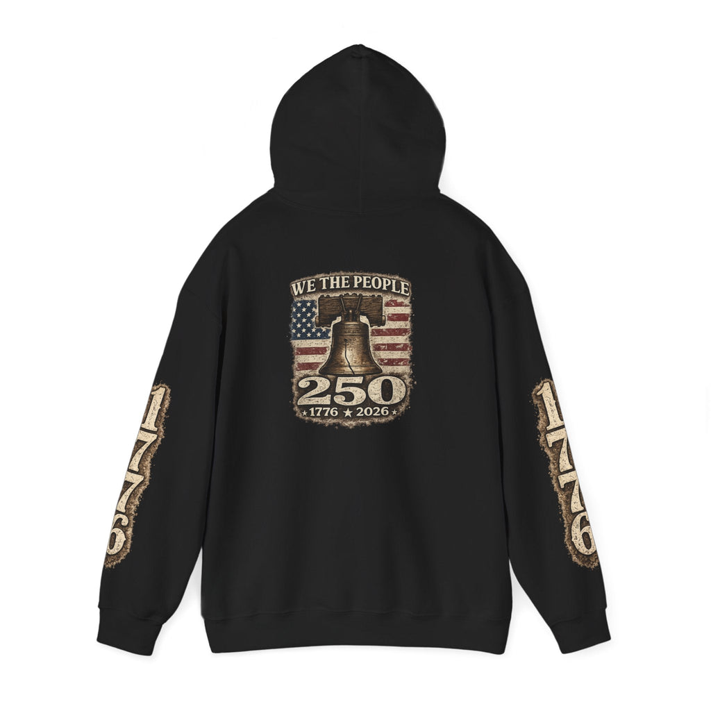 Liberty Bell 250th Anniversary Hoodie – "We the People" Patriotic 1776–2026 - Americas RAGING Politics