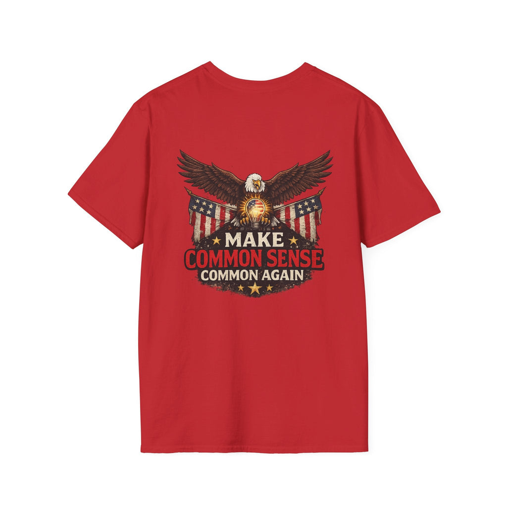 Make Common Sense Common Again – Patriotic Eagle T-Shirt 🇺🇸 - Americas RAGING Politics