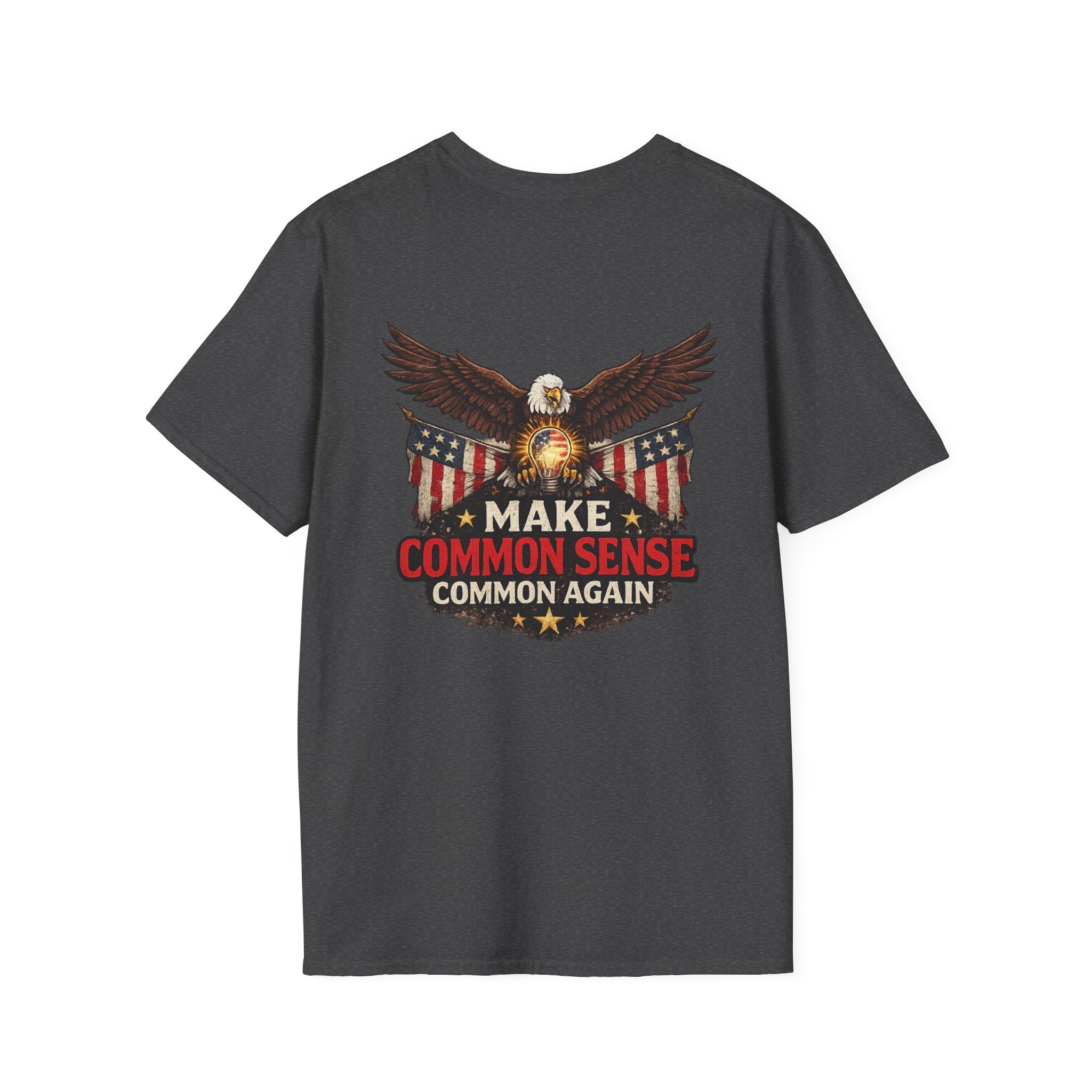 Make Common Sense Common Again – Patriotic Eagle T-Shirt 🇺🇸 - Americas RAGING Politics