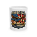 America 250 Patriotic Eagle Ceramic Mug — 1776–2026 Celebrating Freedom (11oz/15oz) - Americas RAGING Politics