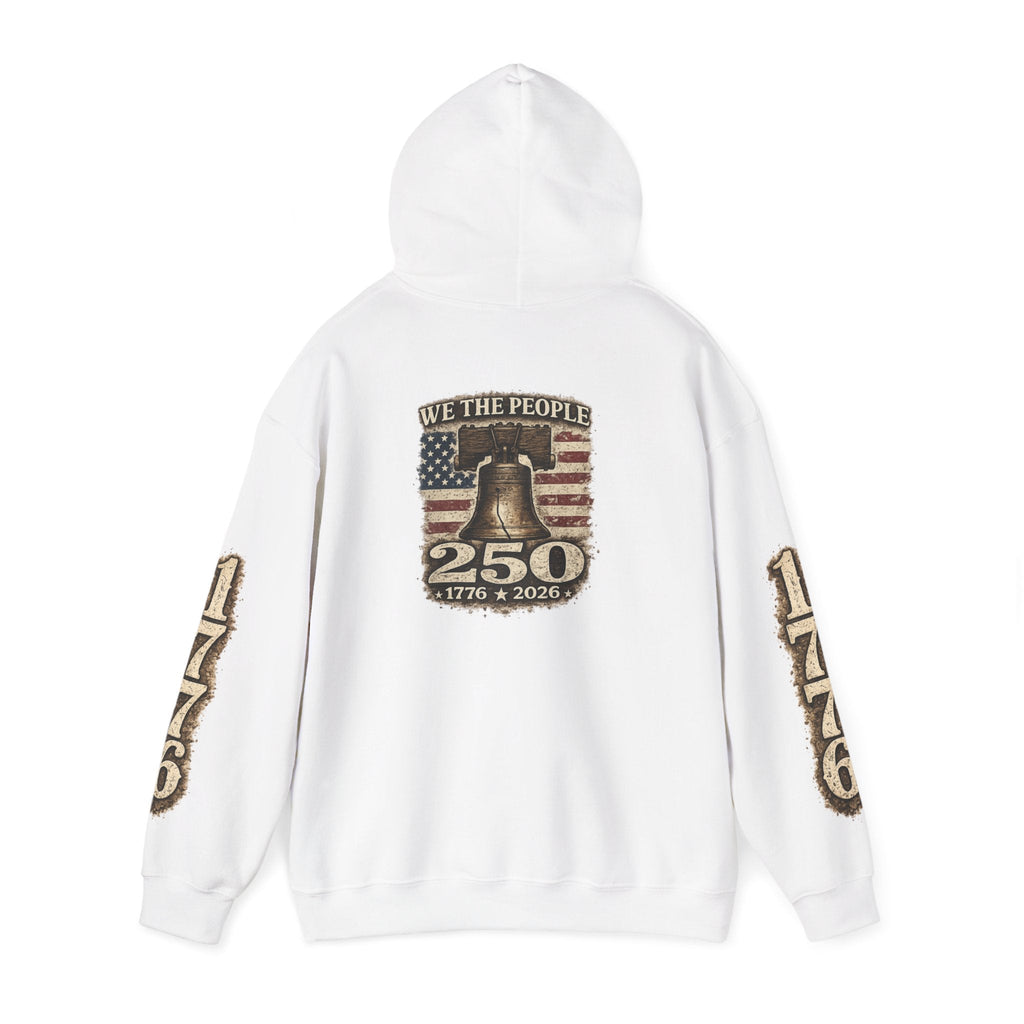 Liberty Bell 250th Anniversary Hoodie – "We the People" Patriotic 1776–2026 - Americas RAGING Politics