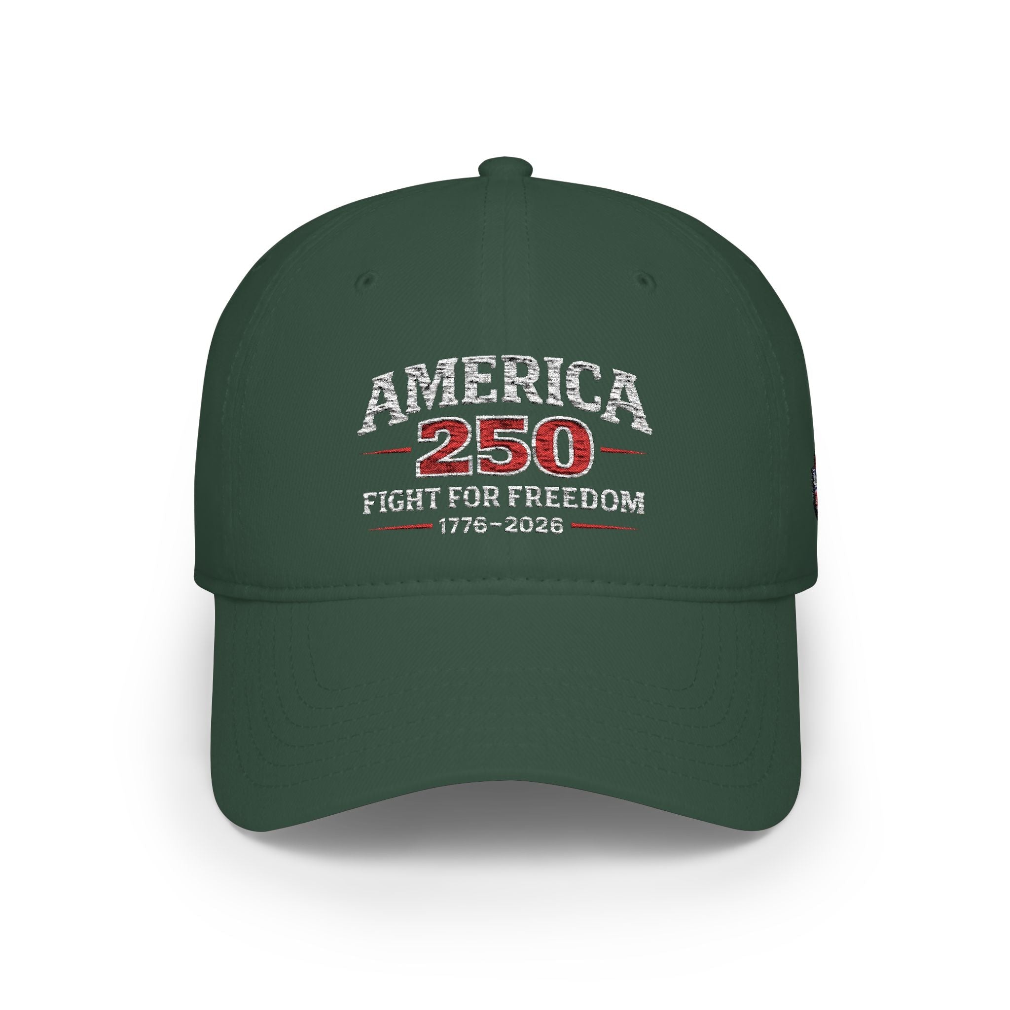 America 250 Low Profile Baseball Cap – Fight for Freedom 1776–2026 - Americas RAGING Politics