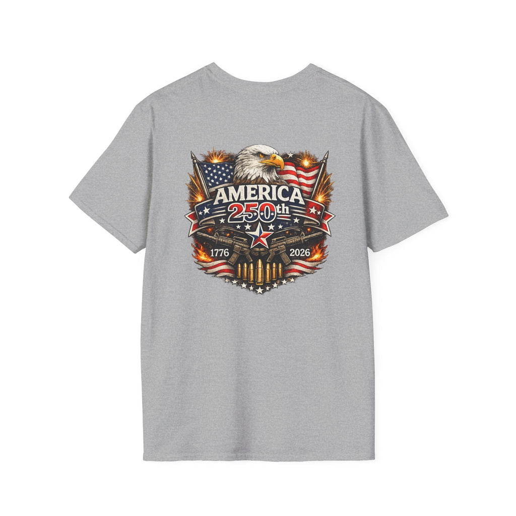 America 250th Eagle Graphic T-Shirt — Patriotic 1776–2026 Celebration Tee - Americas RAGING Politics