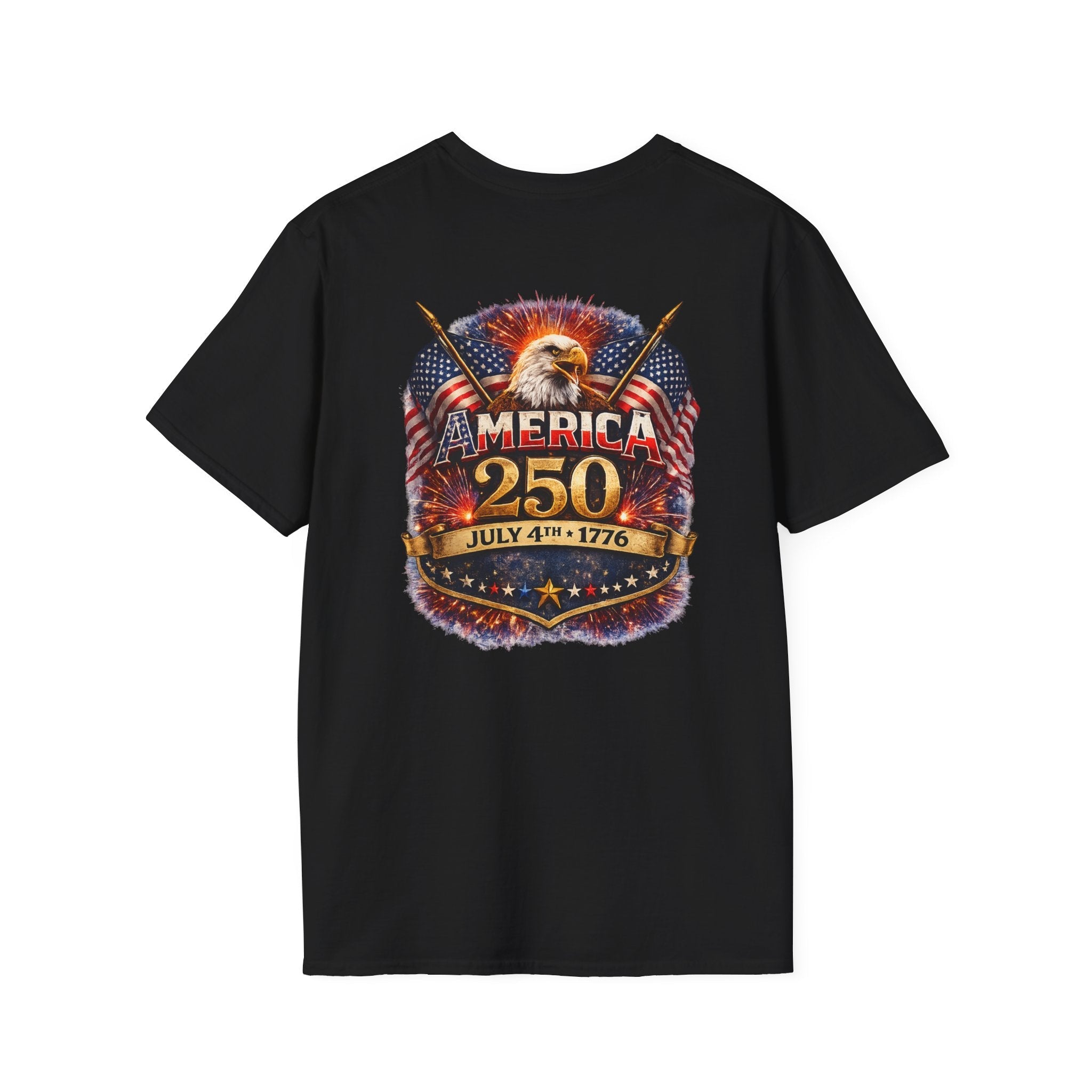 America 250 Patriotic Eagle T-Shirt — July 4th 1776 Flags Tee - Americas RAGING Politics